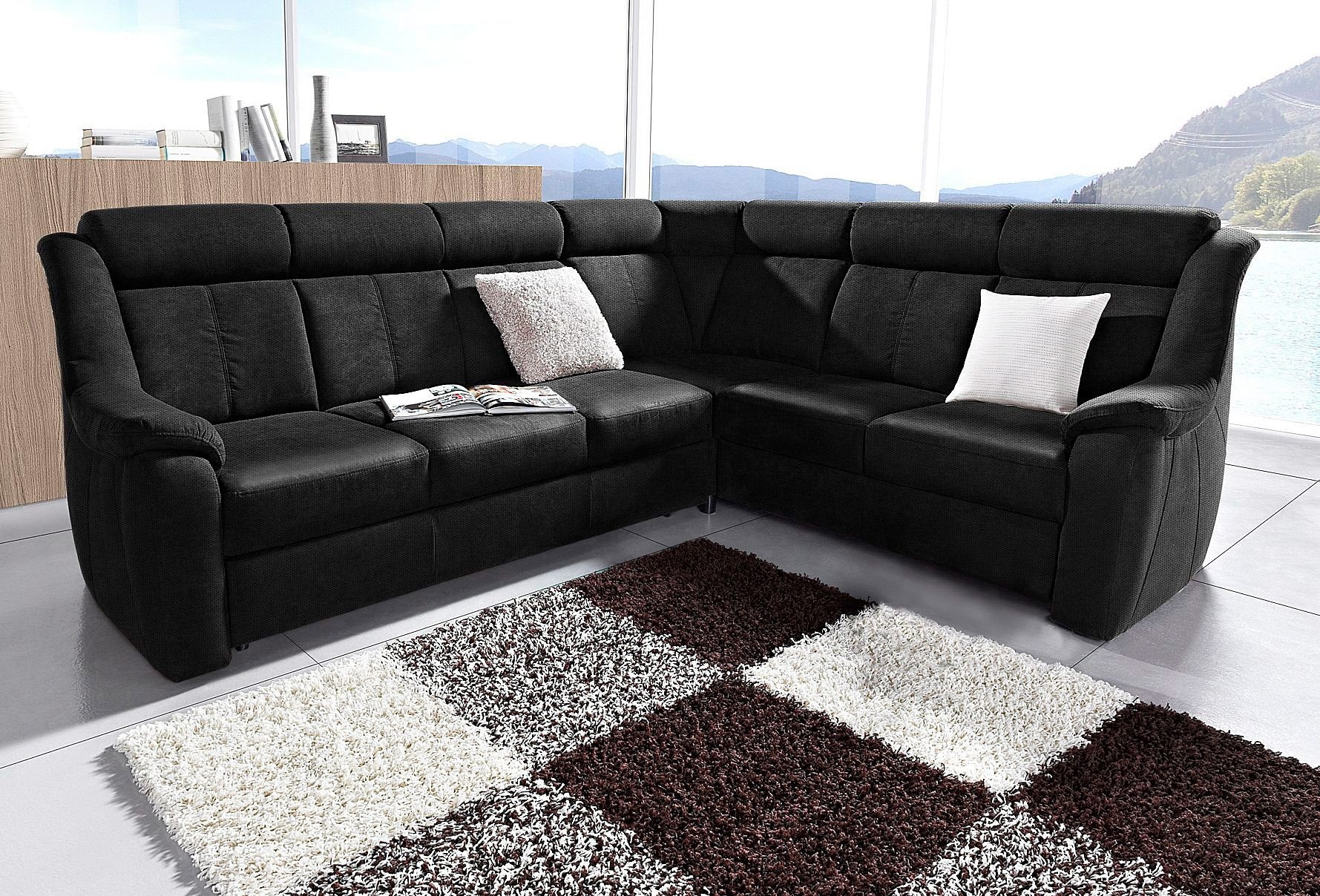 sit&more Ecksofa »Basel L-Form«, wahlweise mit Relaxfunktion günstig online kaufen