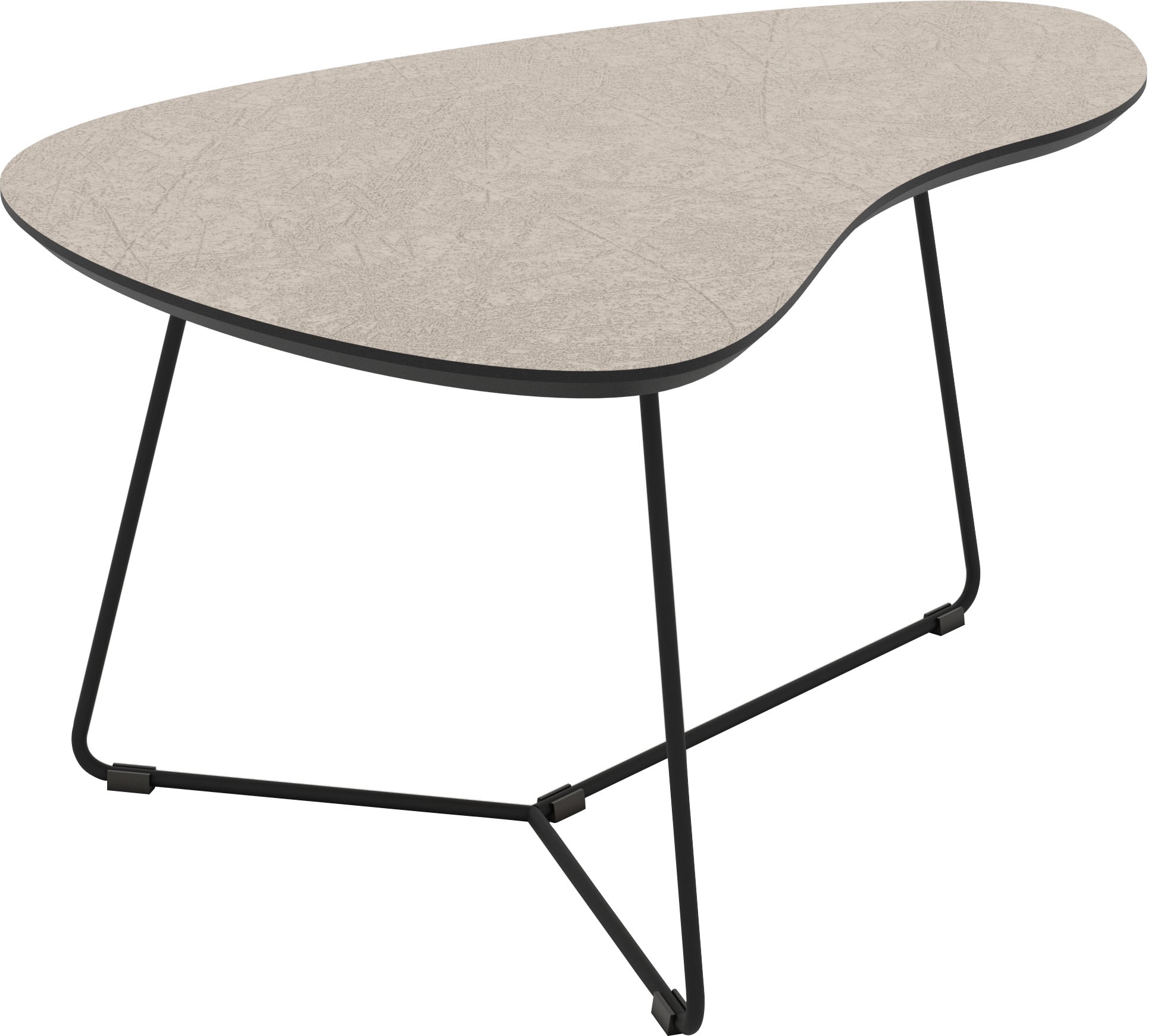 HELA Couchtisch »PISA« Set, 2 Stk. tlg. 2er Set, Platten in Nierenform, gefräst, Schweizer Kante