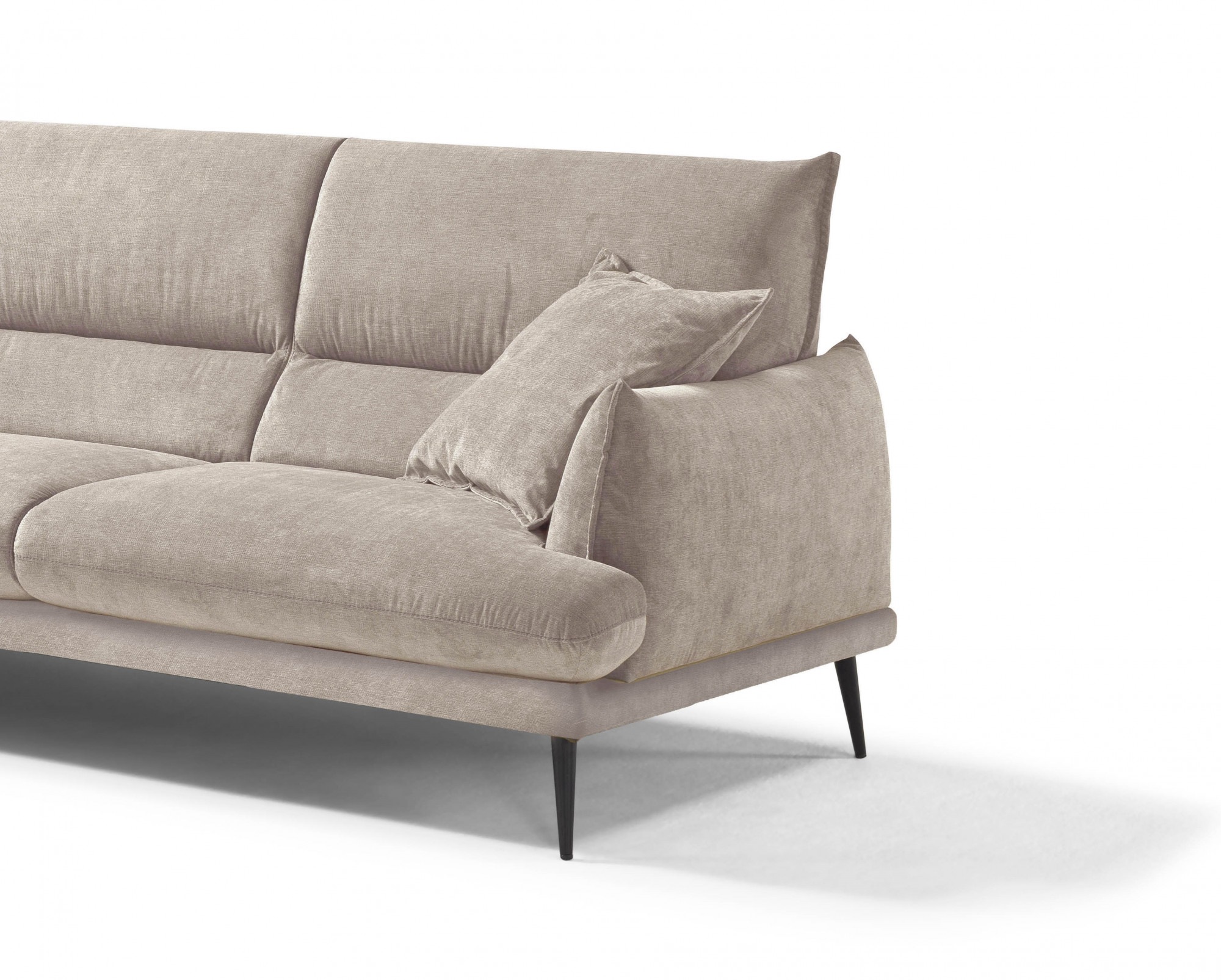 Egoitaliano Ecksofa »FUNNY, hochwertiges und aktuelles Design, bequeme Rückenlehne«, hochwertiger Sitzkomfort, L-Form