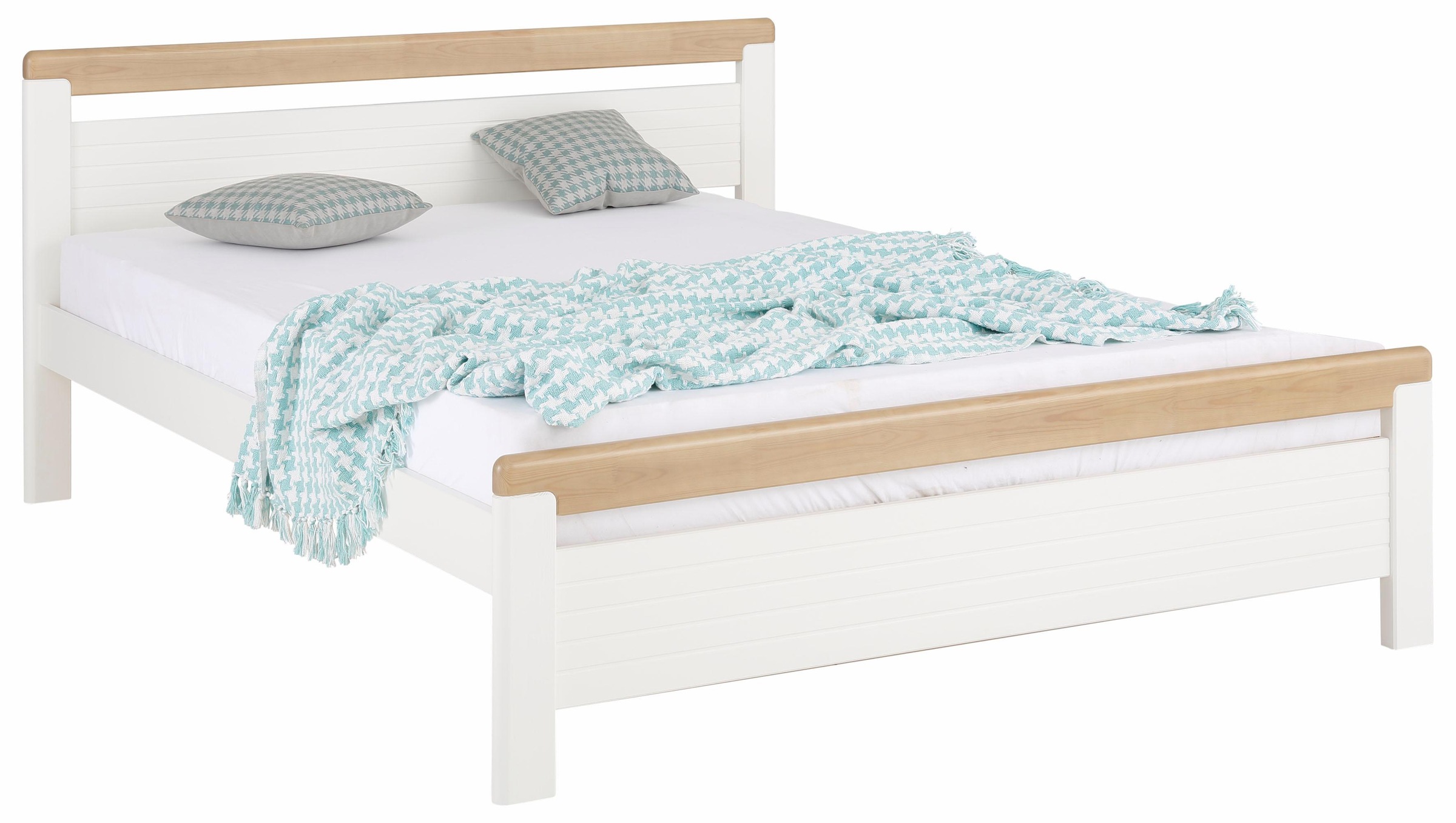 OTTO home Massivholzbett »"CAPRE" im skandinavischem Landhausstil« mit Roll günstig online kaufen