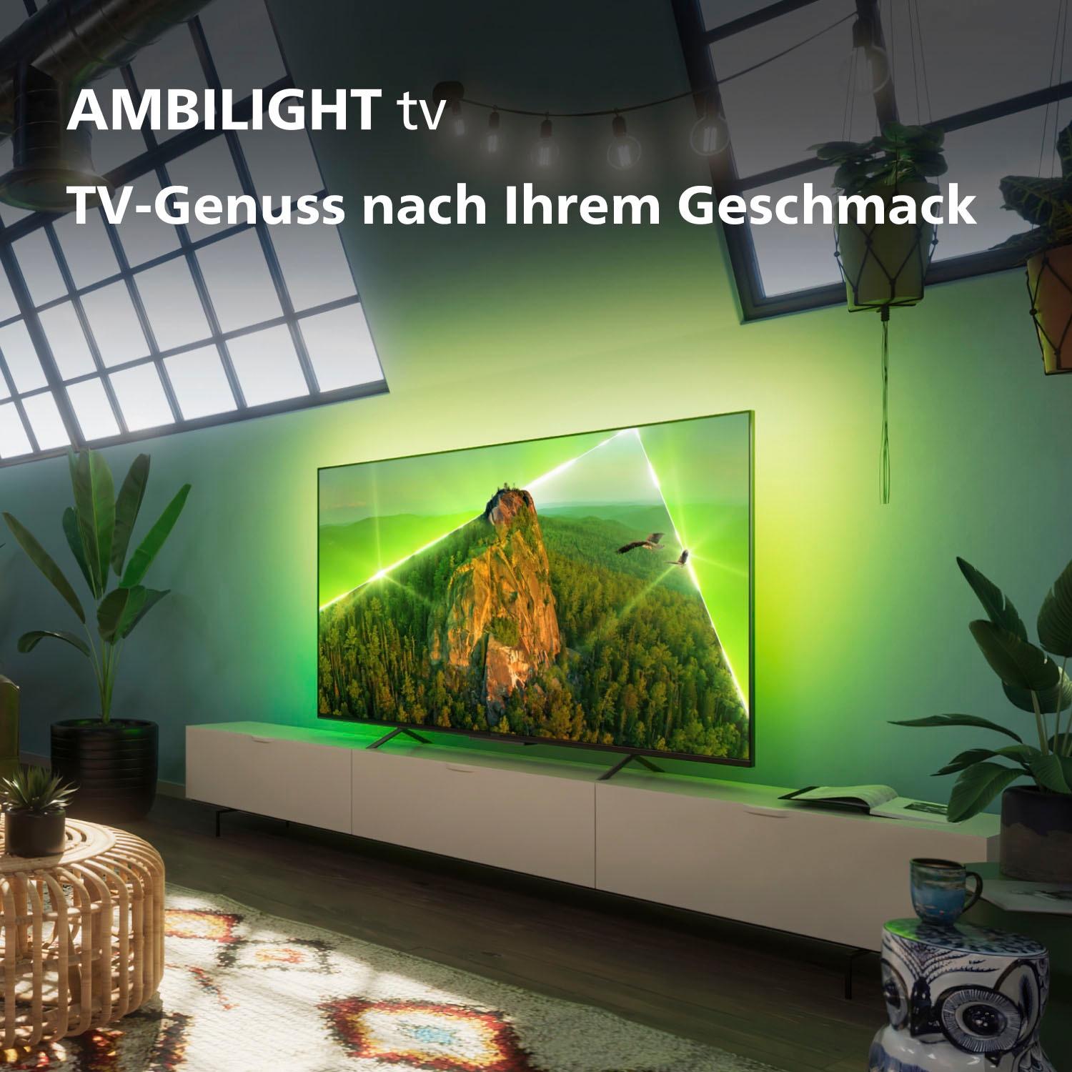 4K Ultra LED-Fernseher kaufen Philips Zoll, auf Smart-TV Rechnung cm/43 HD, »43PUS8108/12«, 108