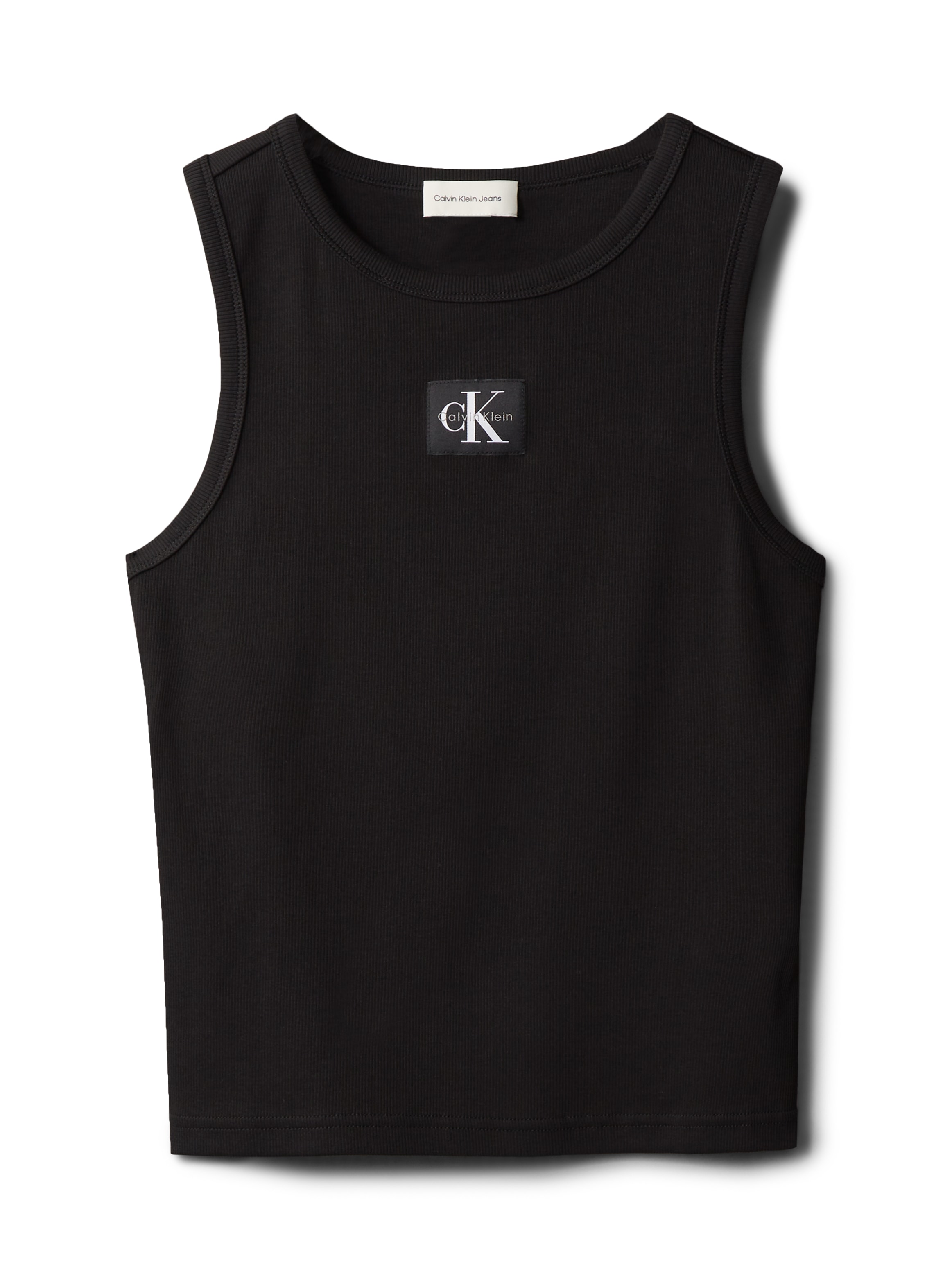 Calvin Klein Jeans Tanktop »A - WVN LBL 2X2 CTTN«, Mit Rundhalsausschnitt