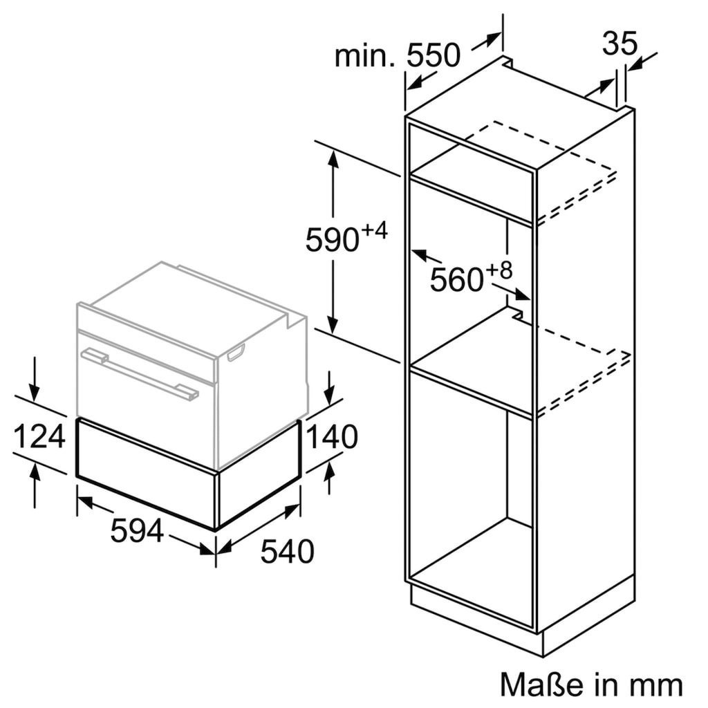 BOSCH Einbau-Wärmeschublade »BIC510NB0«