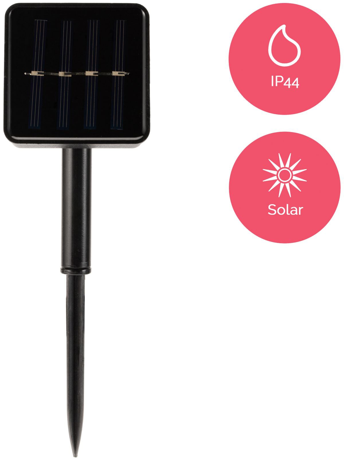 Pauleen LED-Lichterkette »Sunshine Glamour«, 20 St.-flammig, Solarbetrieben