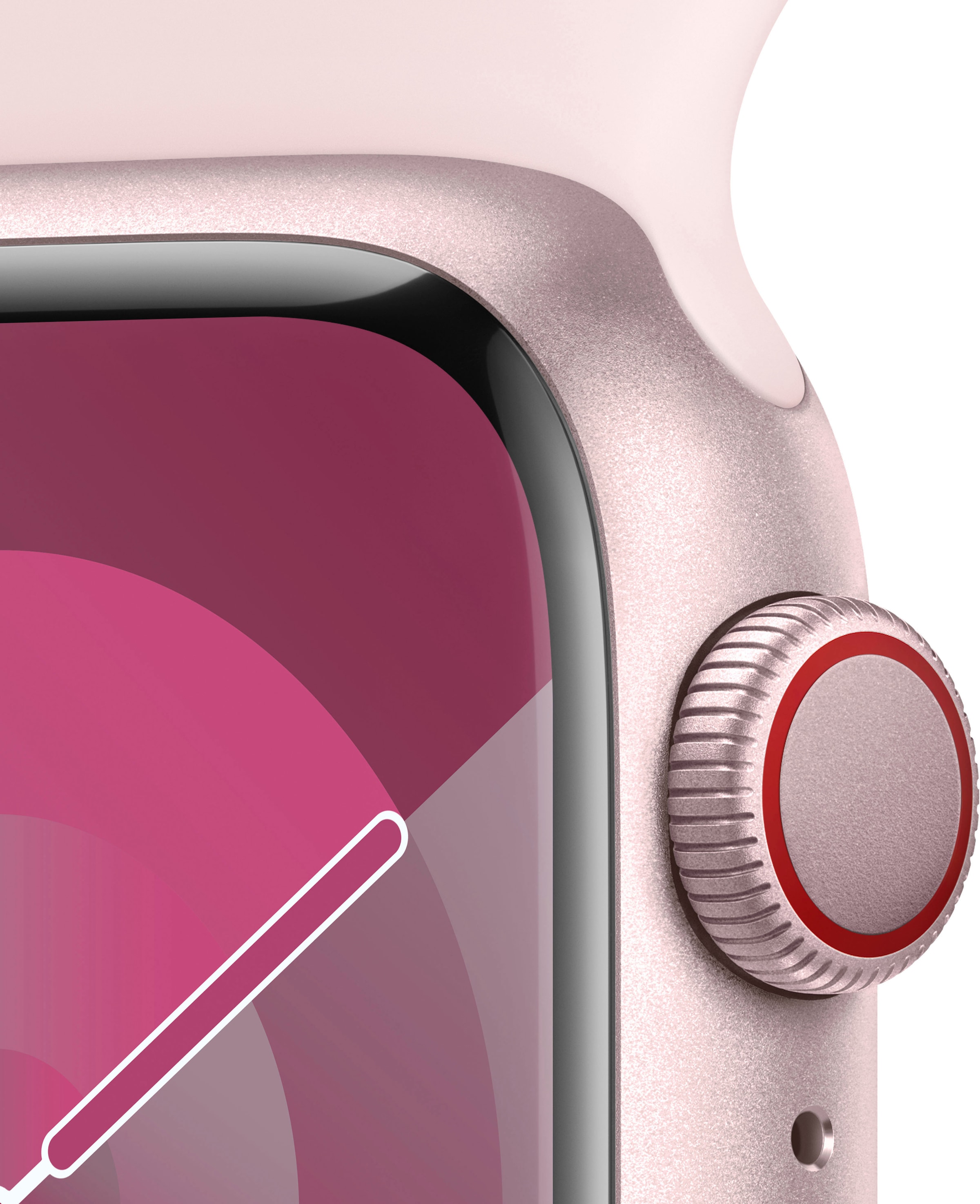 3. Bild von Apple Smartwatch »Watch Series 9 GPS + Cellular 41mm Aluminium M/L«, (Watch OS 10 Sport Band)