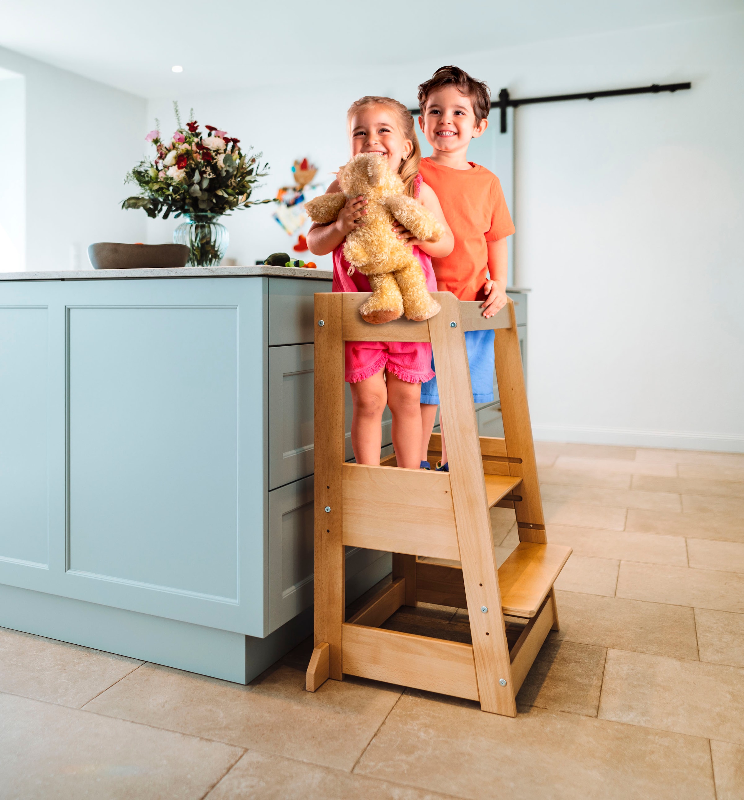 tiSsi® Stehhilfe »Zwillings-Lernturm, natur«, Made in Europe