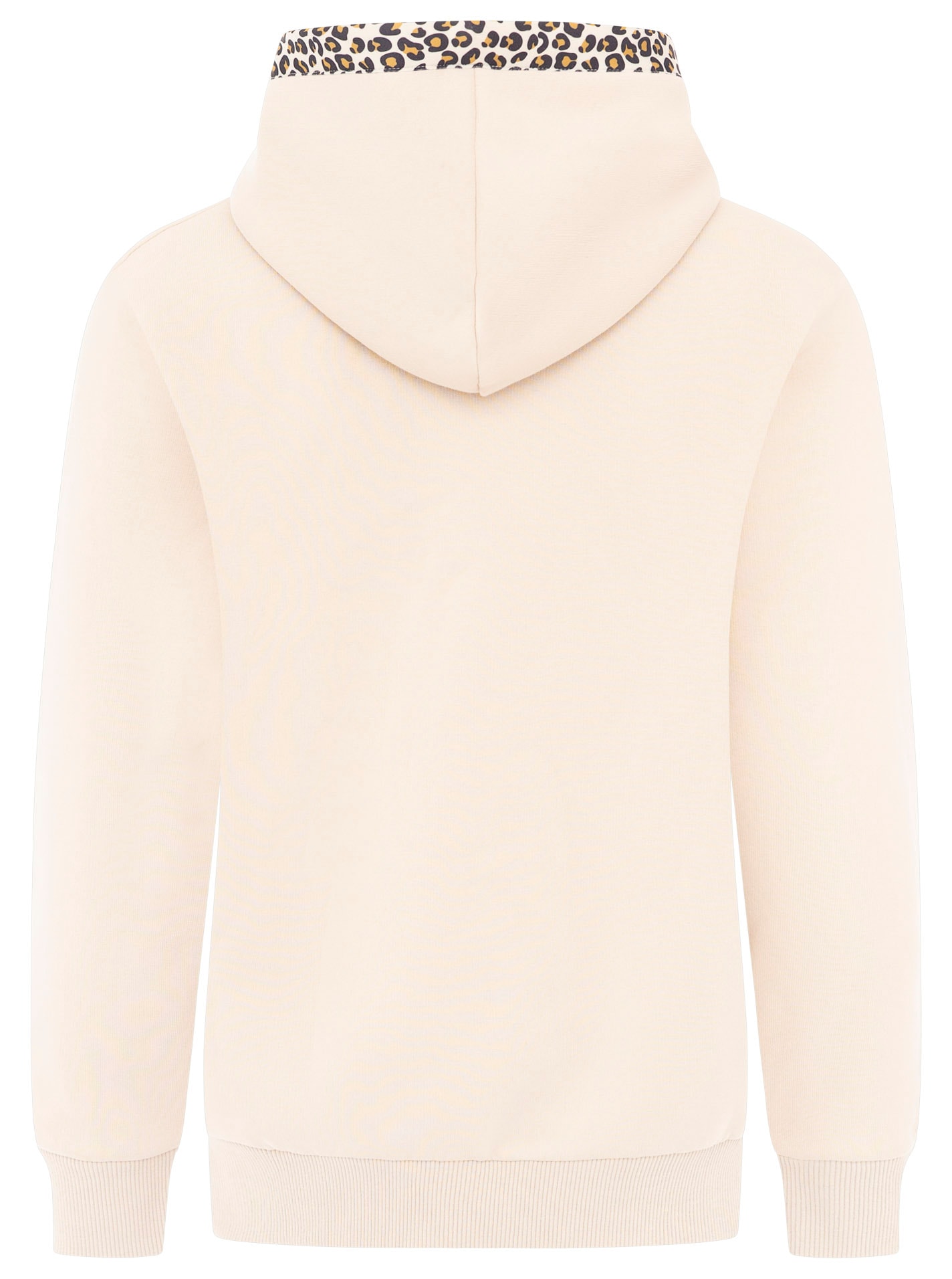 Zwillingsherz Kapuzensweatjacke »"Zwillingsherz Leo"« Leomuster Details, durchgehender Reißverschluss, Kapuze, Taschen