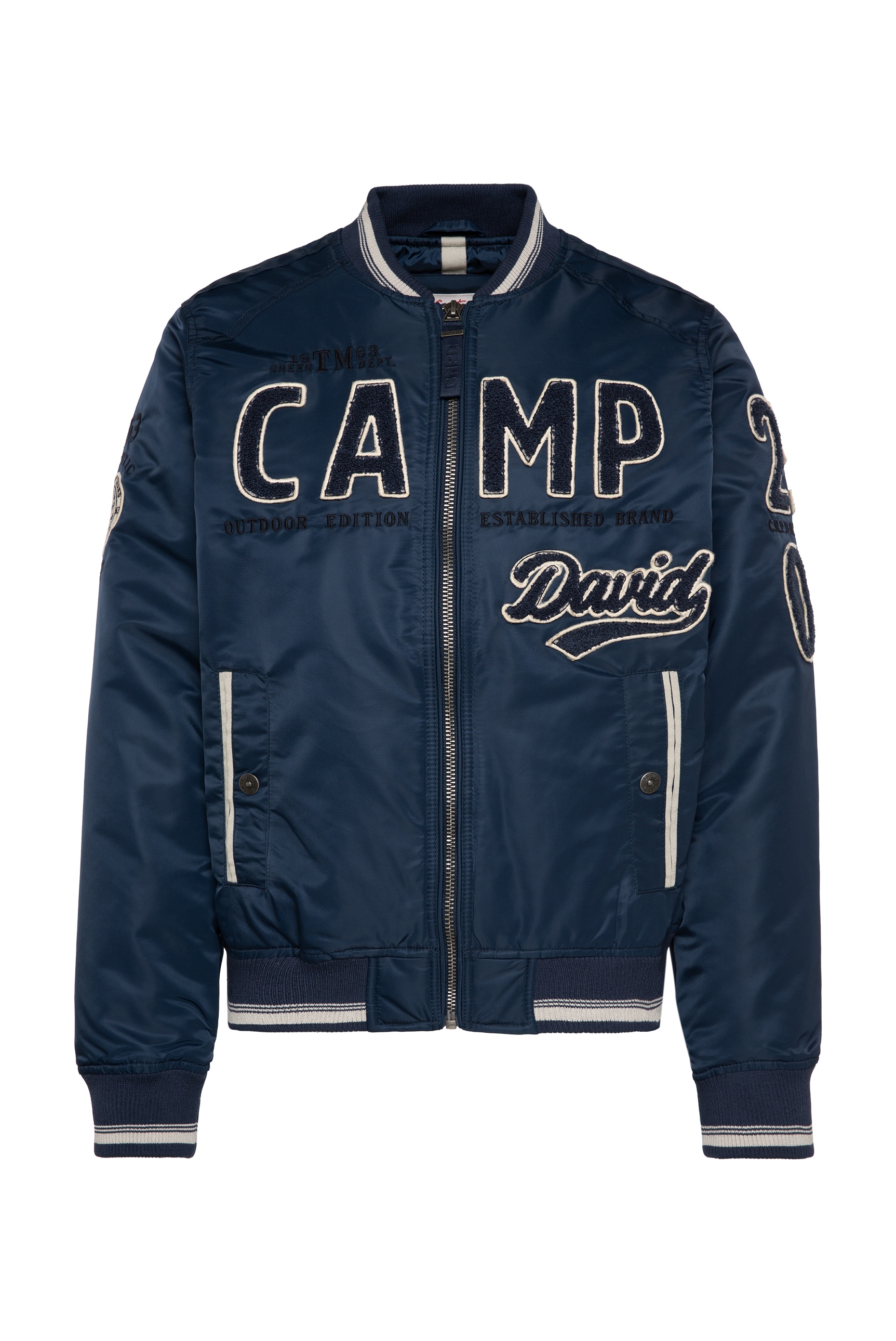 CAMP DAVID Blouson, mit großem Frottee-Logo