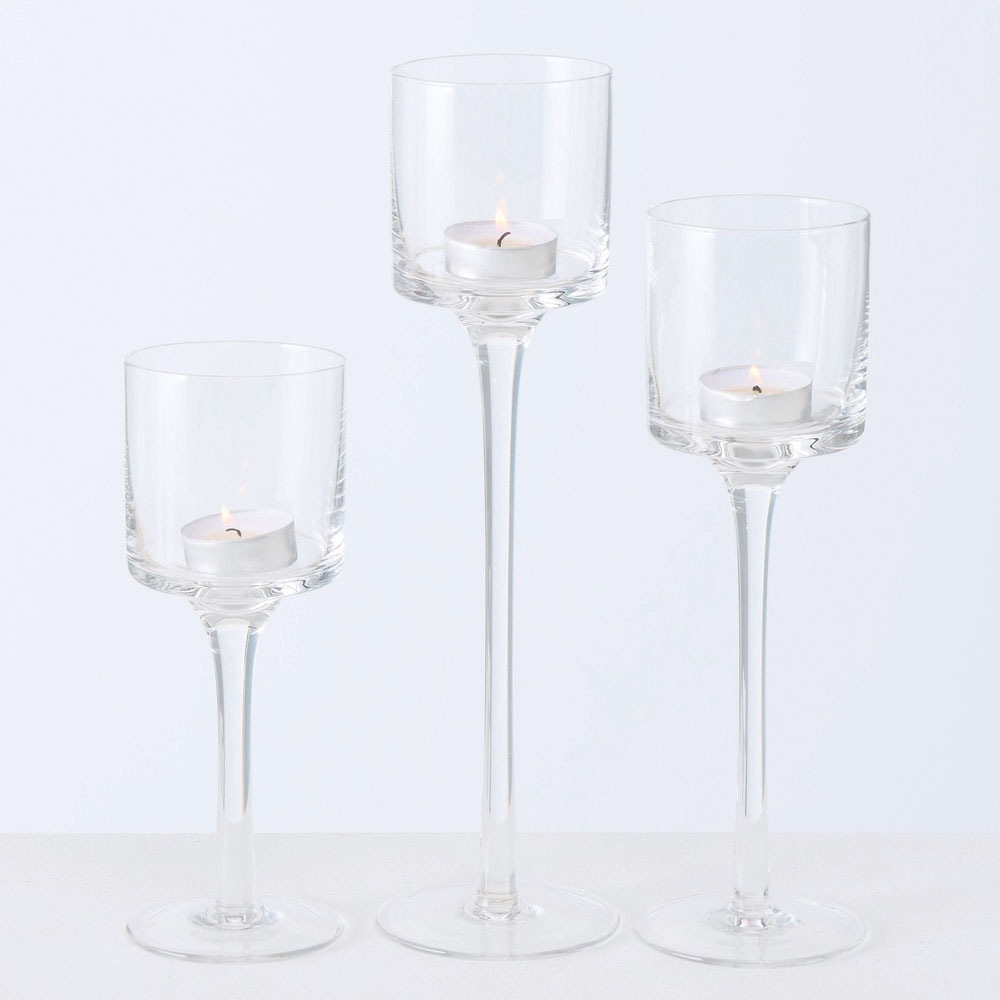 BOLTZE Windlicht »Arosa«, (Set, 3 Größen St.), Glas, bestellen unterschiedlichen in online aus