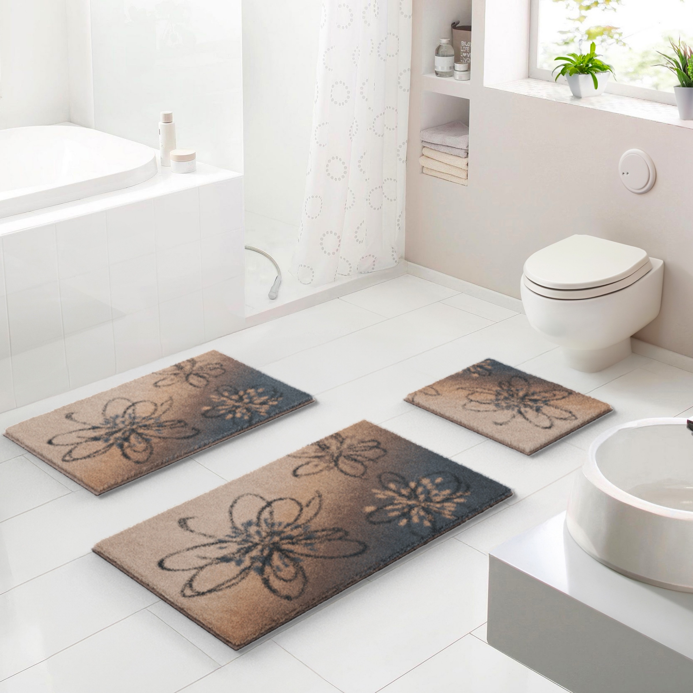 Grund Badematte »Lusia« Höhe 20 mm rutschhemmend beschichtet fußbodenheizun günstig online kaufen