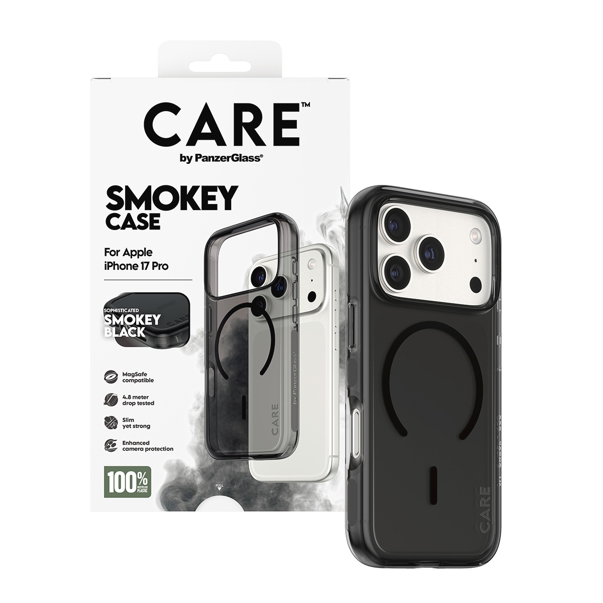 CARE by PanzerGlass Handyhülle »Smokey Case für Apple iPhone 17 Pro« Apple iPhone 17 Pro