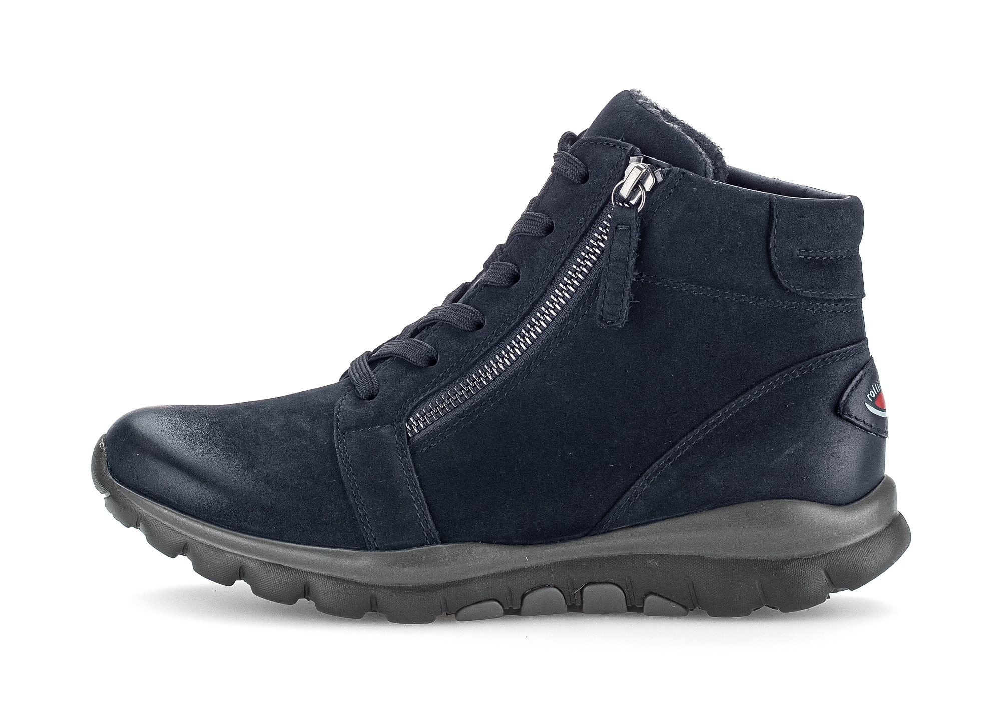 Gabor Rollingsoft Schnürboots, Keilabsatz, Komfortboots mit profilierter Gummilaufsohle