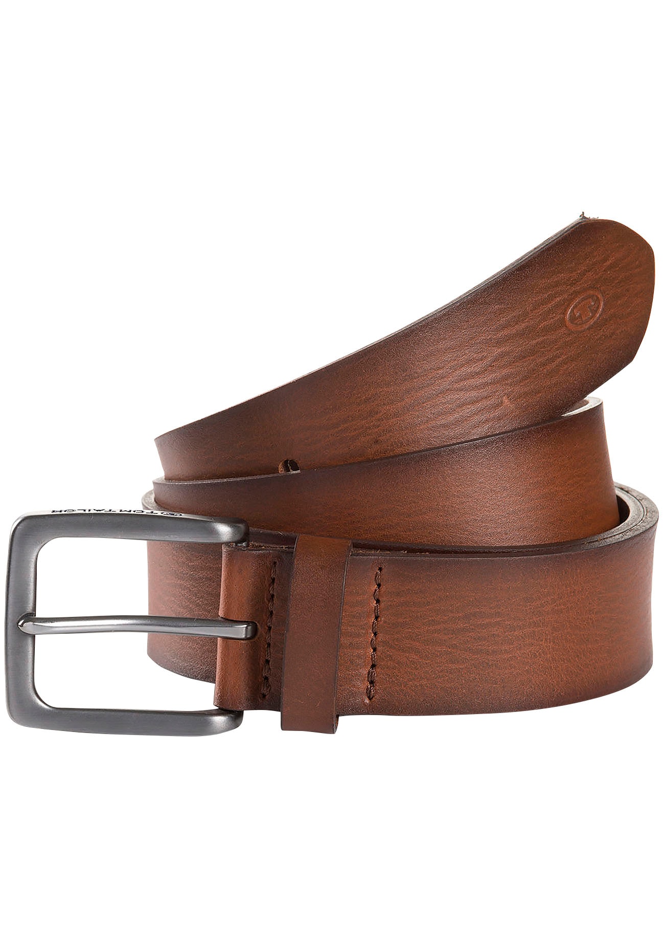 TOM TAILOR Ledergürtel »TTSCOTT« 3,5 cm breit,  Herrengürtel, Jeans und Casual, bis Gr. 120
