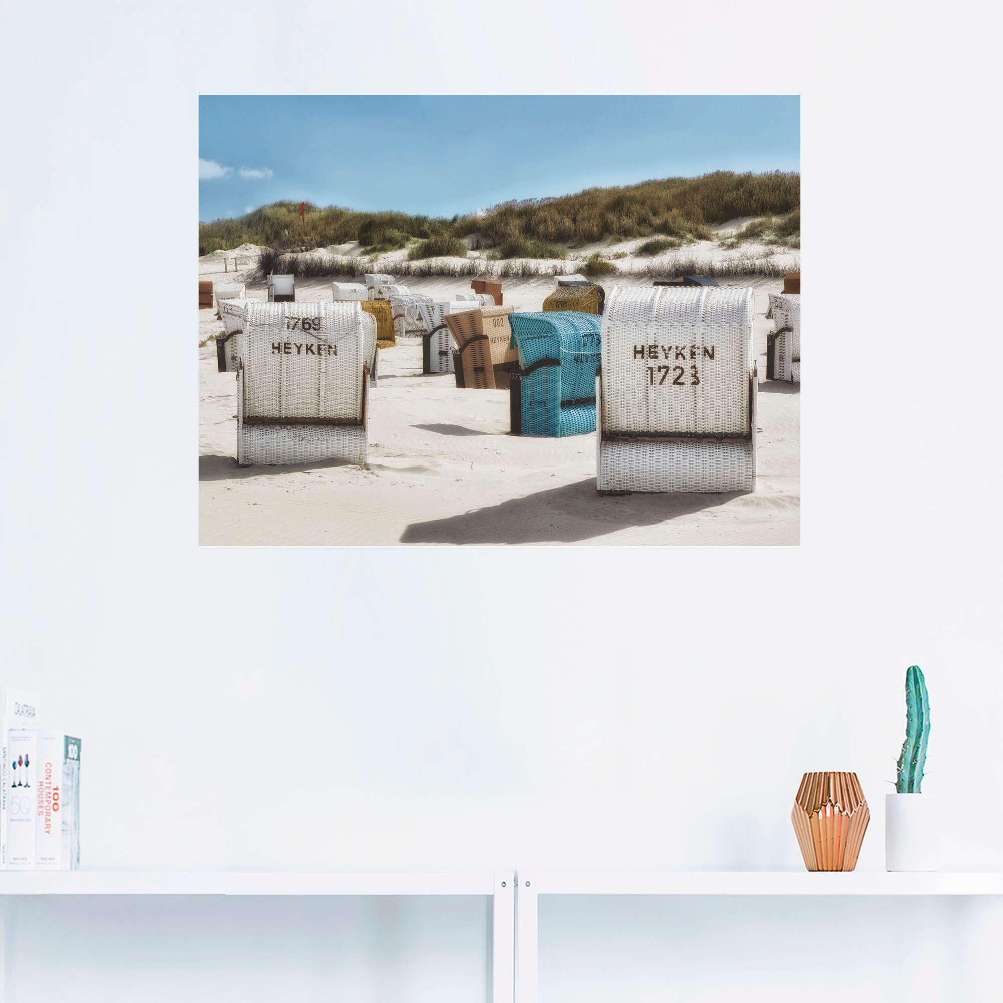 Artland Wandbild »Ein Tag am Meer«, Strand, (1 St.), als Leinwandbild, Poster, Wandaufkleber in verschied. Größen
