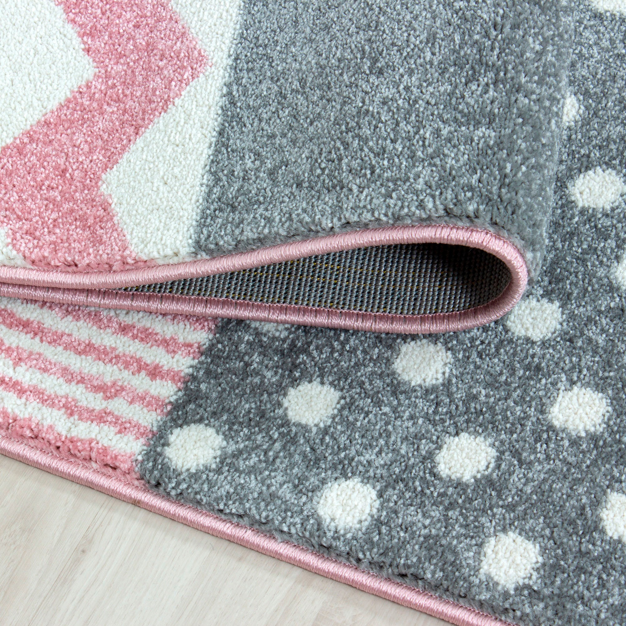 Ayyildiz Teppiche Kinderteppich »Kids 620«, rund, 12 mm Höhe, auch rechteckig, Kurzflor, Sterne Wolken
