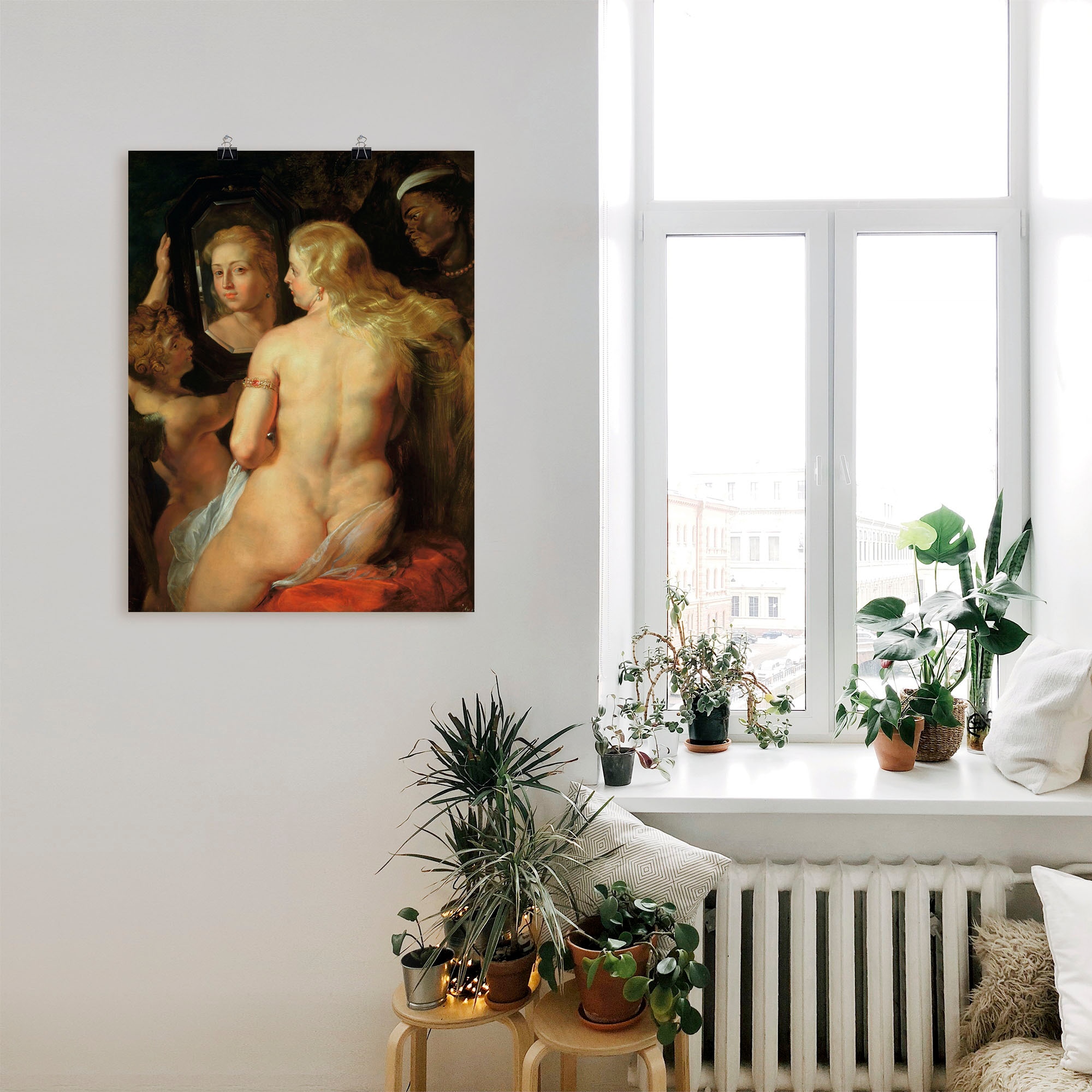 Artland Kunstdruck »Toilette der Venus«, Frau, (1 St.), als Leinwandbild, Wandaufkleber oder Poster in versch. Größen