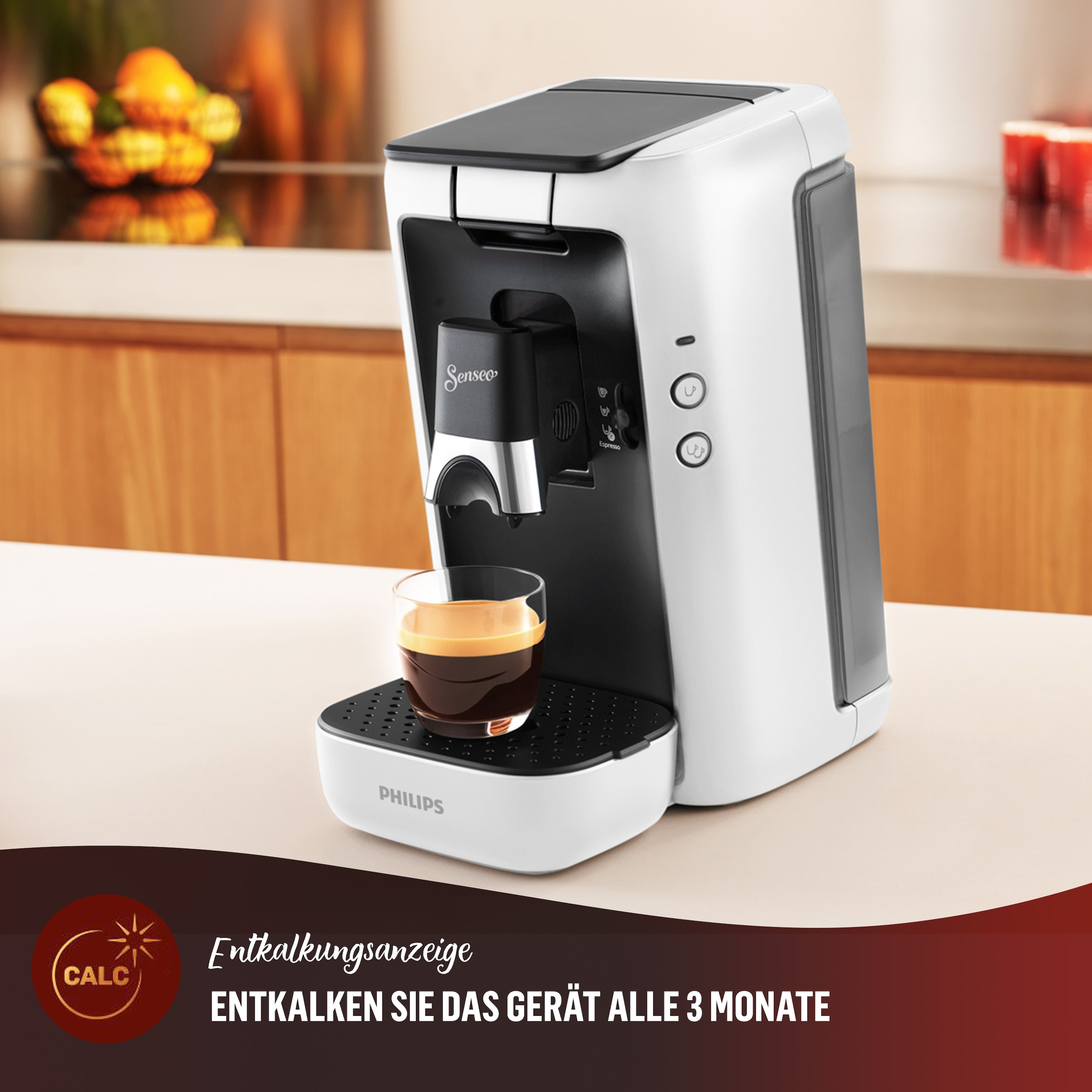 Philips Senseo Kaffeepadmaschine »Maestro CSA260/10, mit drei Kaffee-Einstellungen«, aus 80% rec. Plastik, Memo-Funktion, inkl. Gratis-Zugabe, Wert 14€ UVP