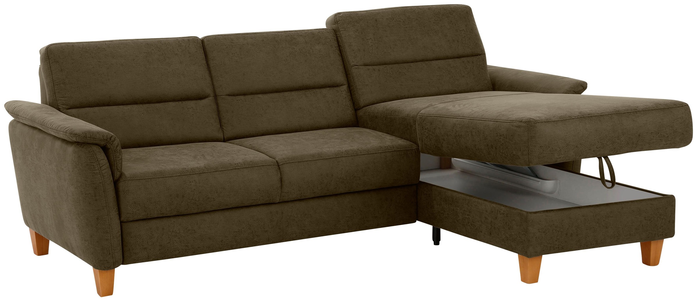 Home affaire Ecksofa »Palmera L-Form«, Federkern, wahlweise mit Bettfunktion und mit/ohne Bettkasten