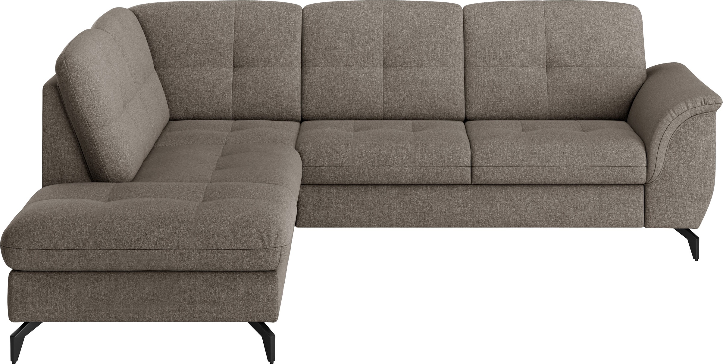 sit&more Ecksofa »Zora L-Form«, wahlweise mit Bettfunktion und Bettkasten