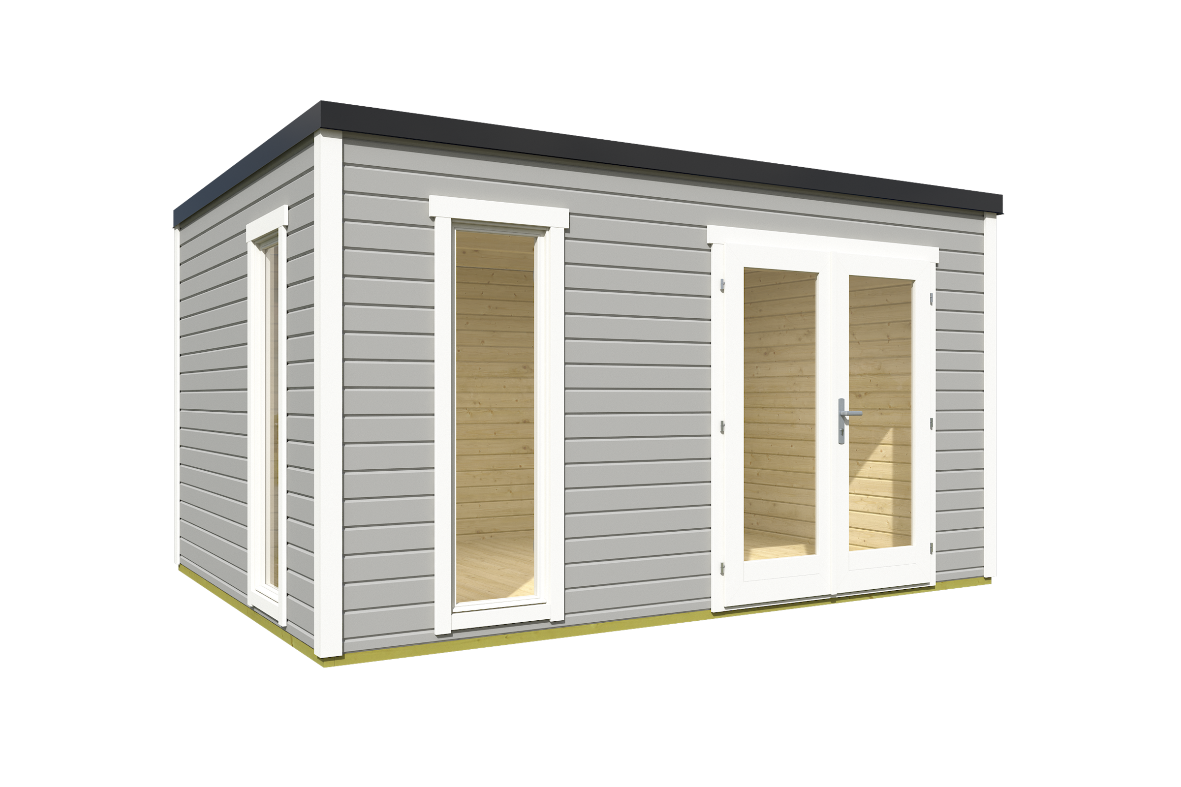 Nordic Holz Gartenhaus »Palermo 4«, mit großen Glasflächen