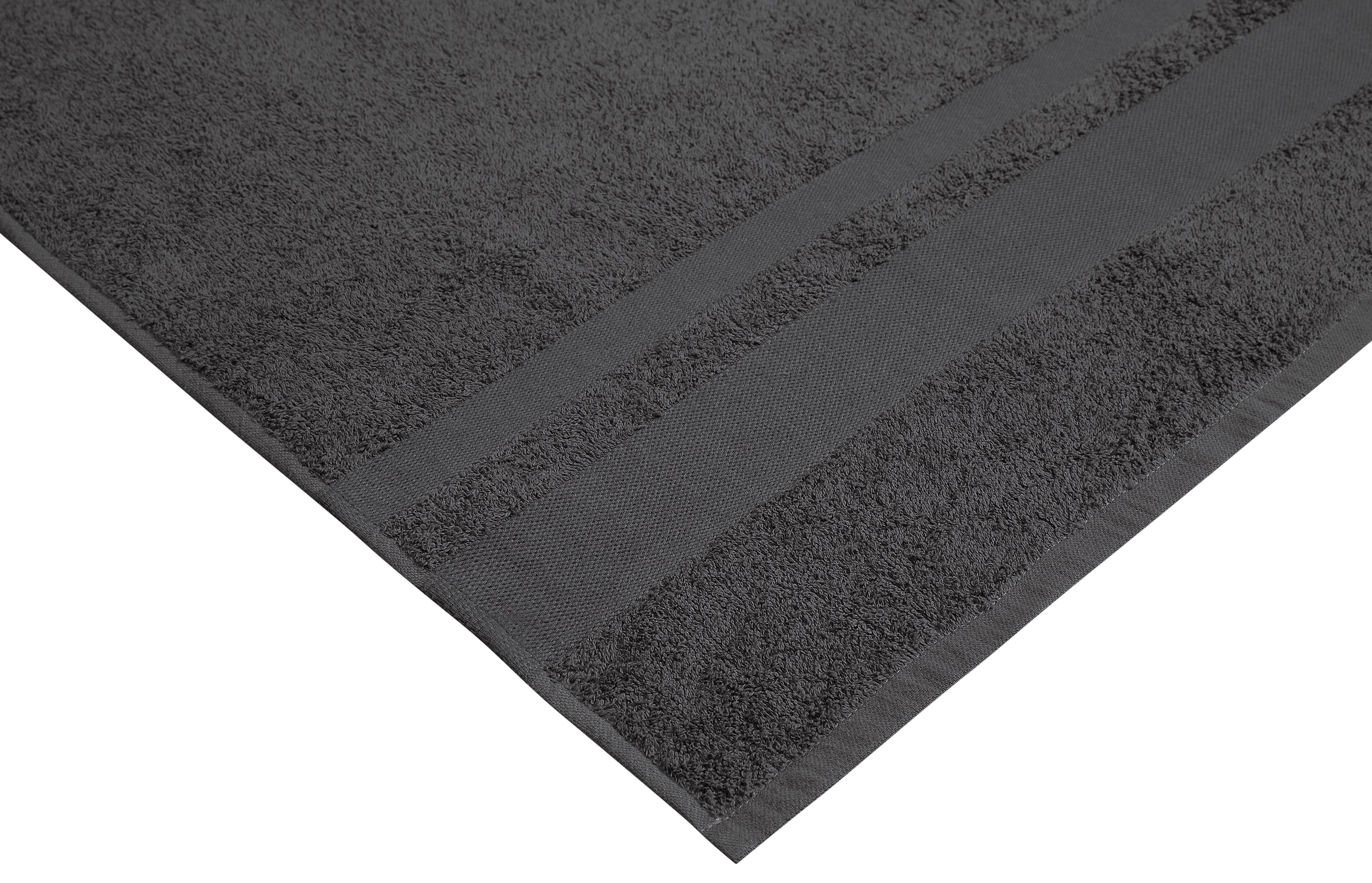 OTTO home Duschtücher »Vanessa, 4 Duschtücher, 70x140cm, in Standard- und Premium-Qualität« Handtücher mit Bordüre, 100% Baumwolle, einfarbig, weich