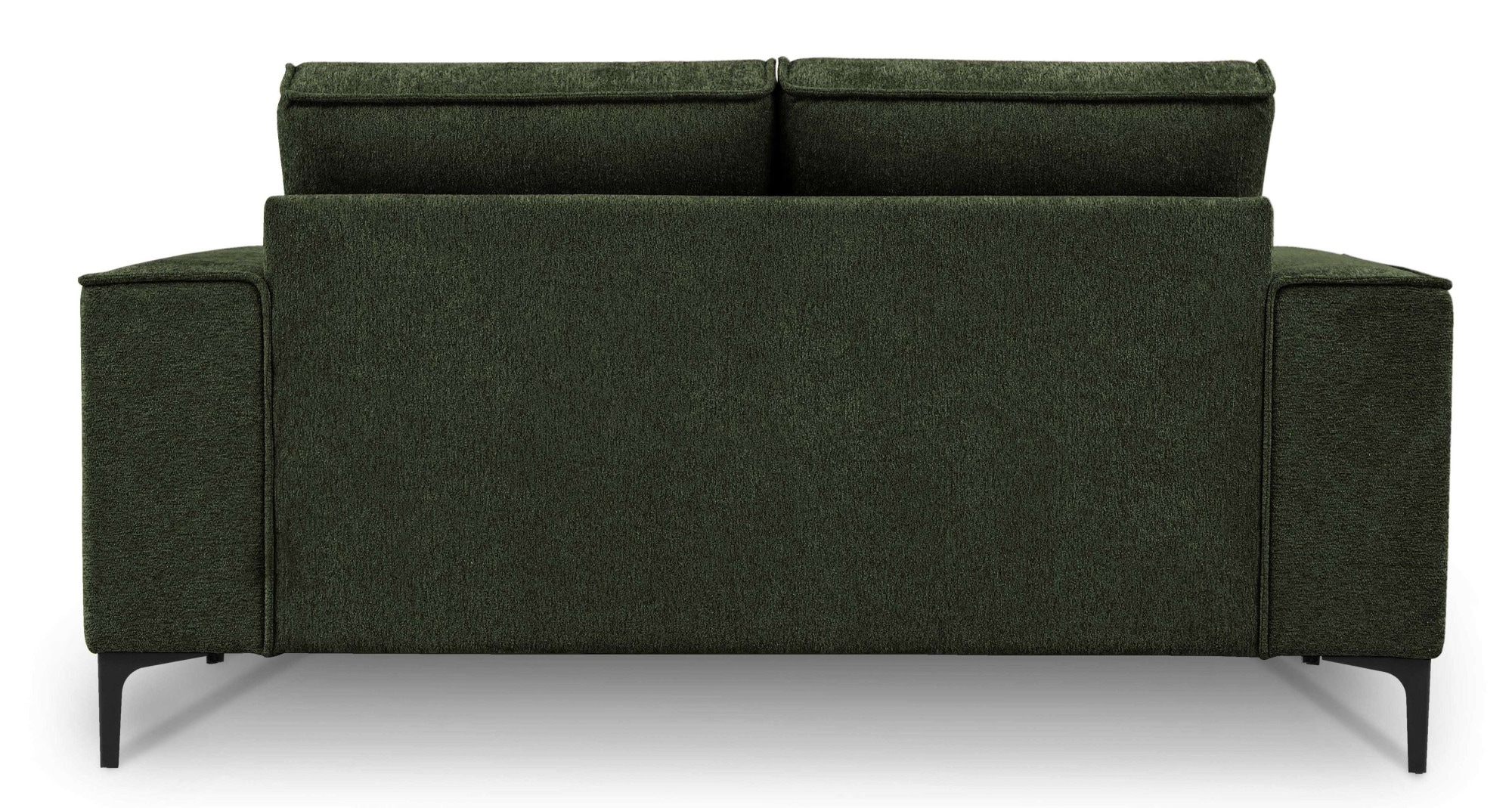 Places of Style 2-Sitzer »Kompaktsofa Oland, Struktur, Flachgewebe, Luxus-Microfaser, Boucle«, 164 cm, Wellenunterfederung, Skandi-Design, Metallfüße