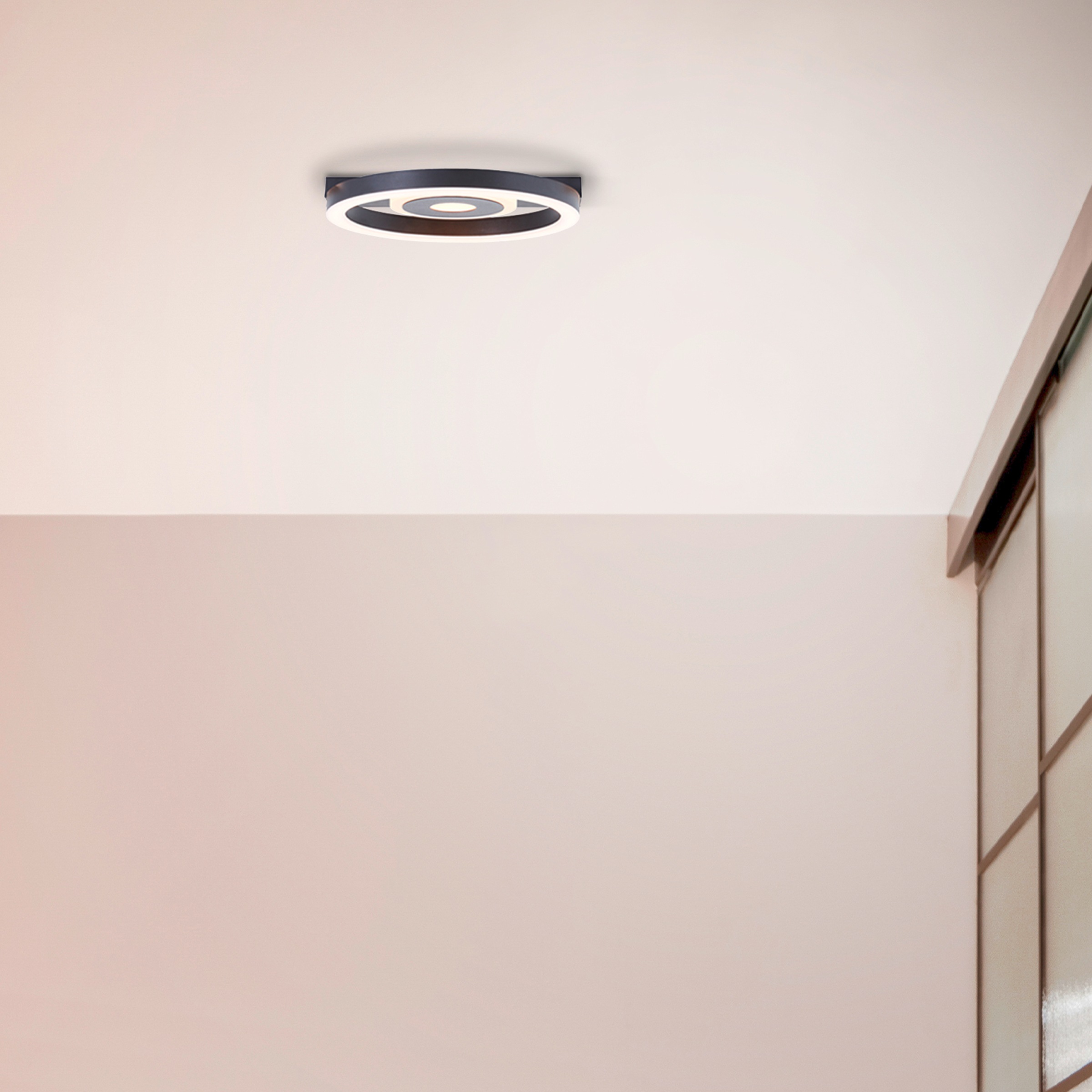 BreLight LED Deckenleuchte »Maureen«, 3001 K warmweiß, Metall, schwarz günstig online kaufen