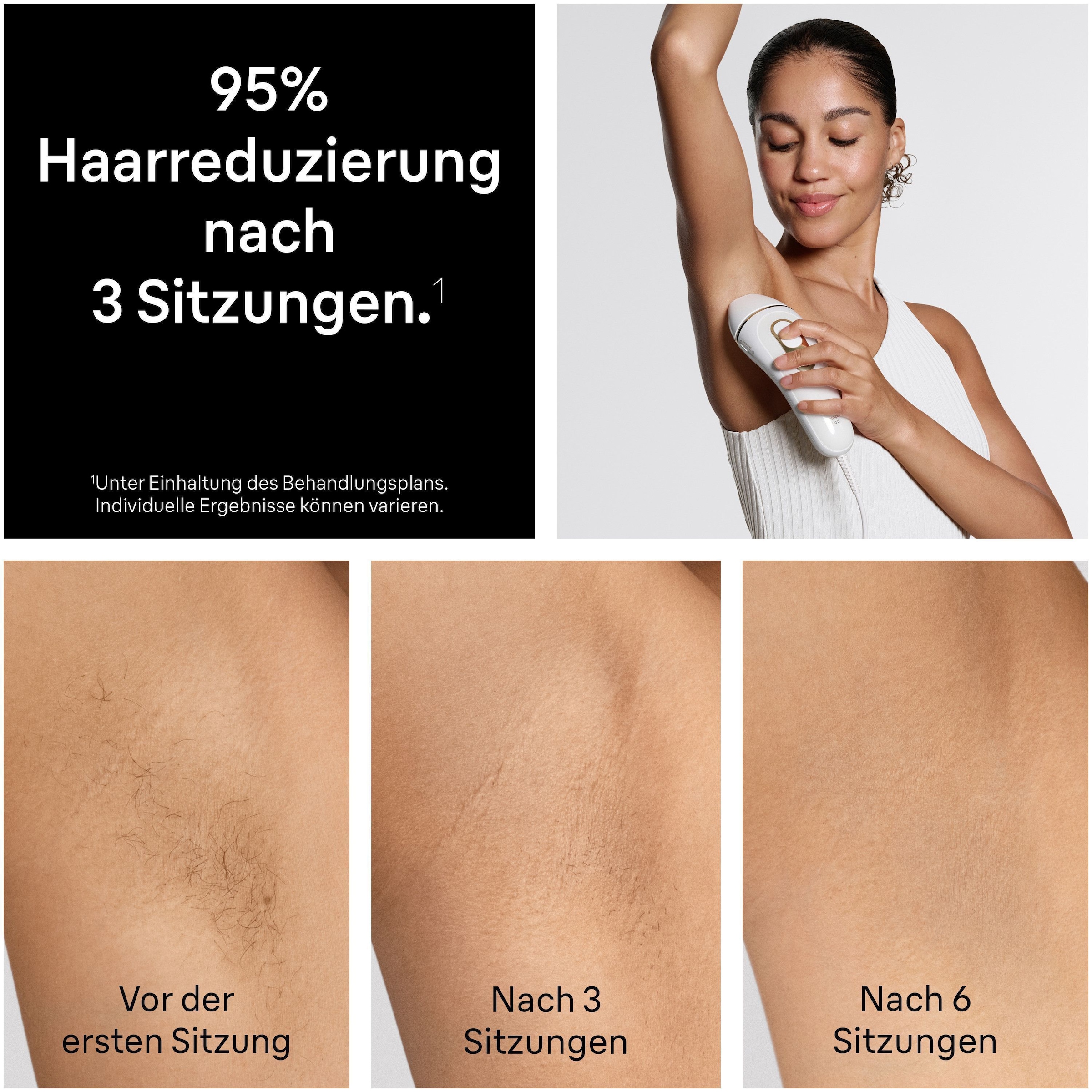 Braun IPL-Haarentferner »Silk·expert Pro 5 PL5412 (Modell 2026) PL5152 (Modell 2025)« pro Minute bis zu 125 Lichtimpulse 2 Aufsätze, Venus Rasierer &  Aufbewahrungstasche