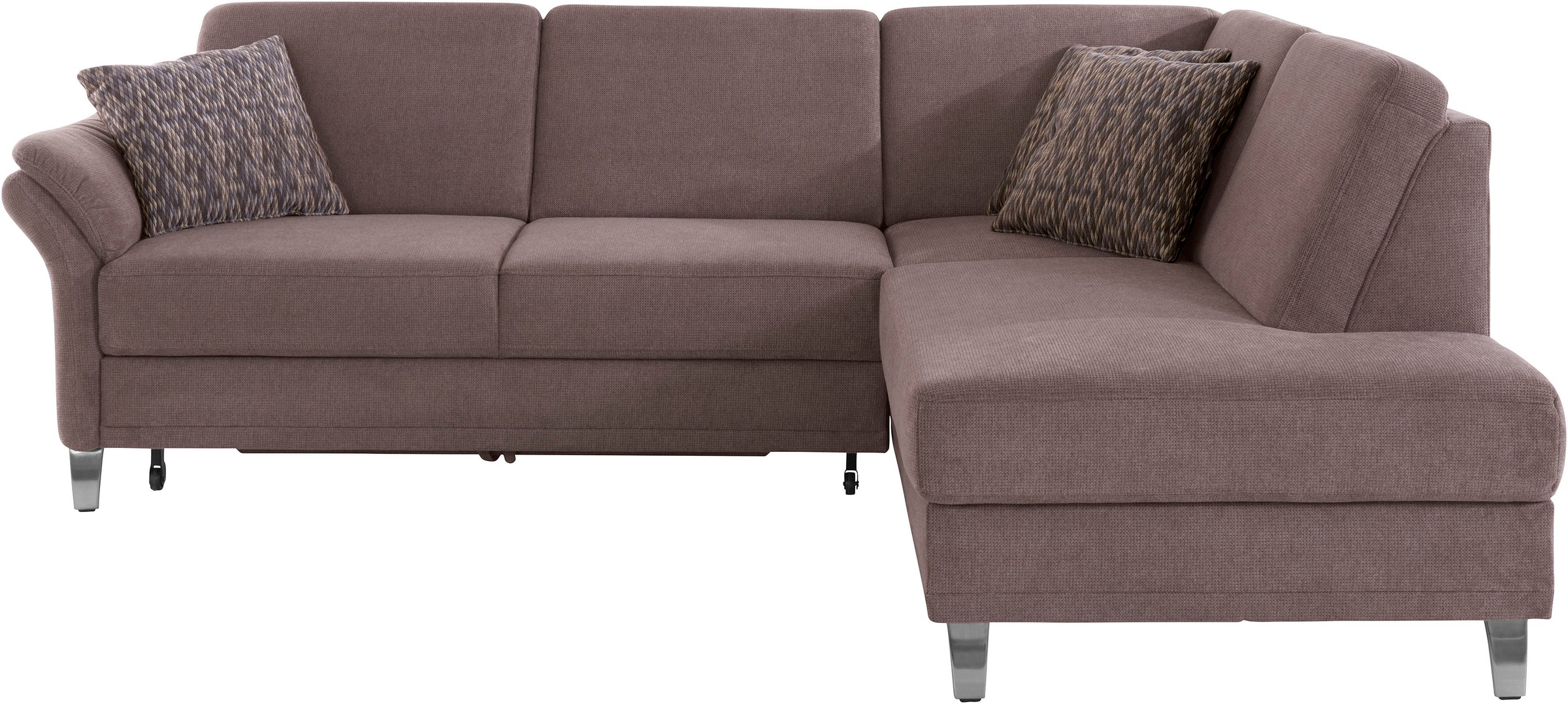 sit&more Ecksofa »Clio L-Form«, wahlweise mit Bettfunktion und Bettkasten, inklusive Federkern