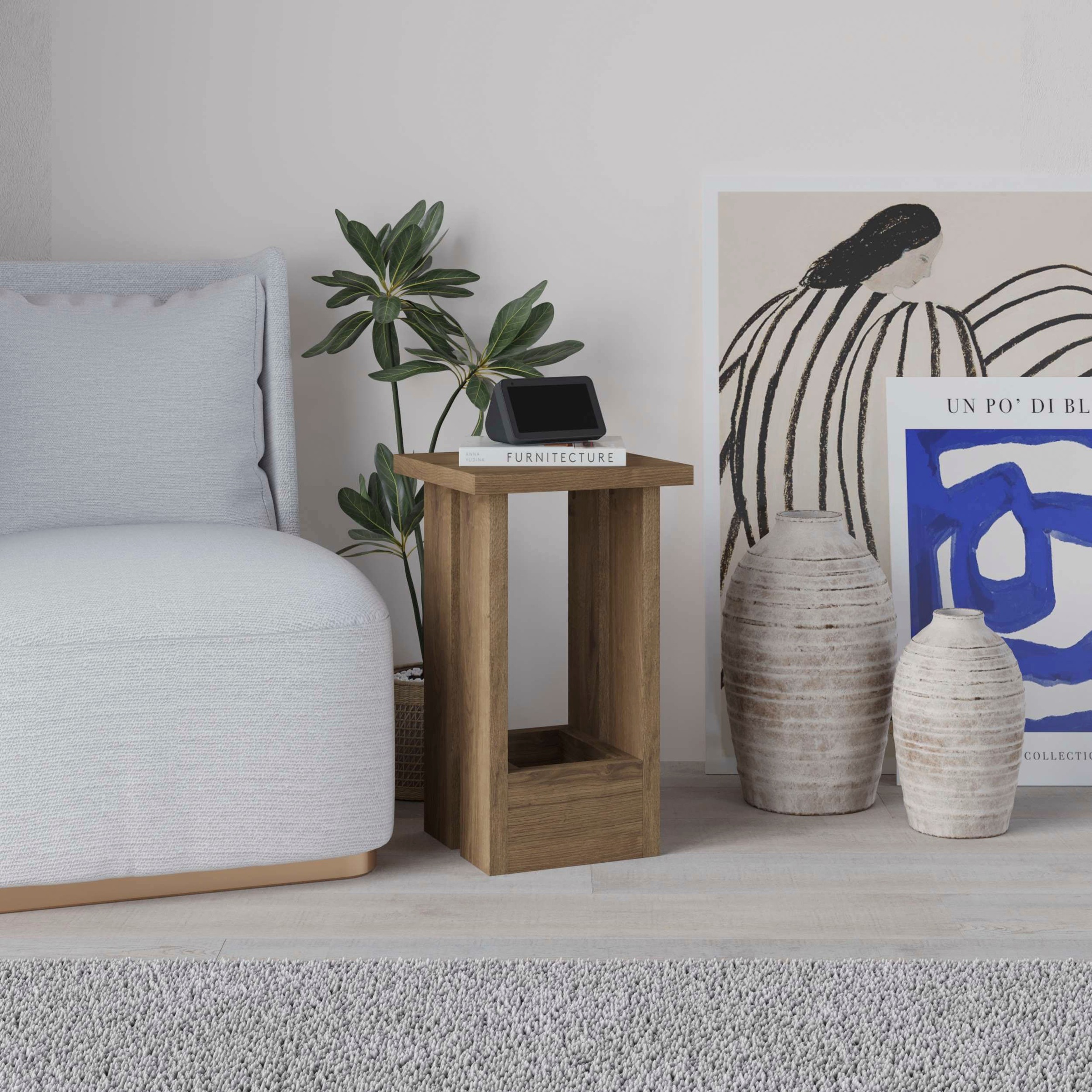 Decortie Beistelltisch »TASOS BEISTELLTISCH«, (Packung, 1 St.), Leichte Montage, Lagerung, Platzsparend