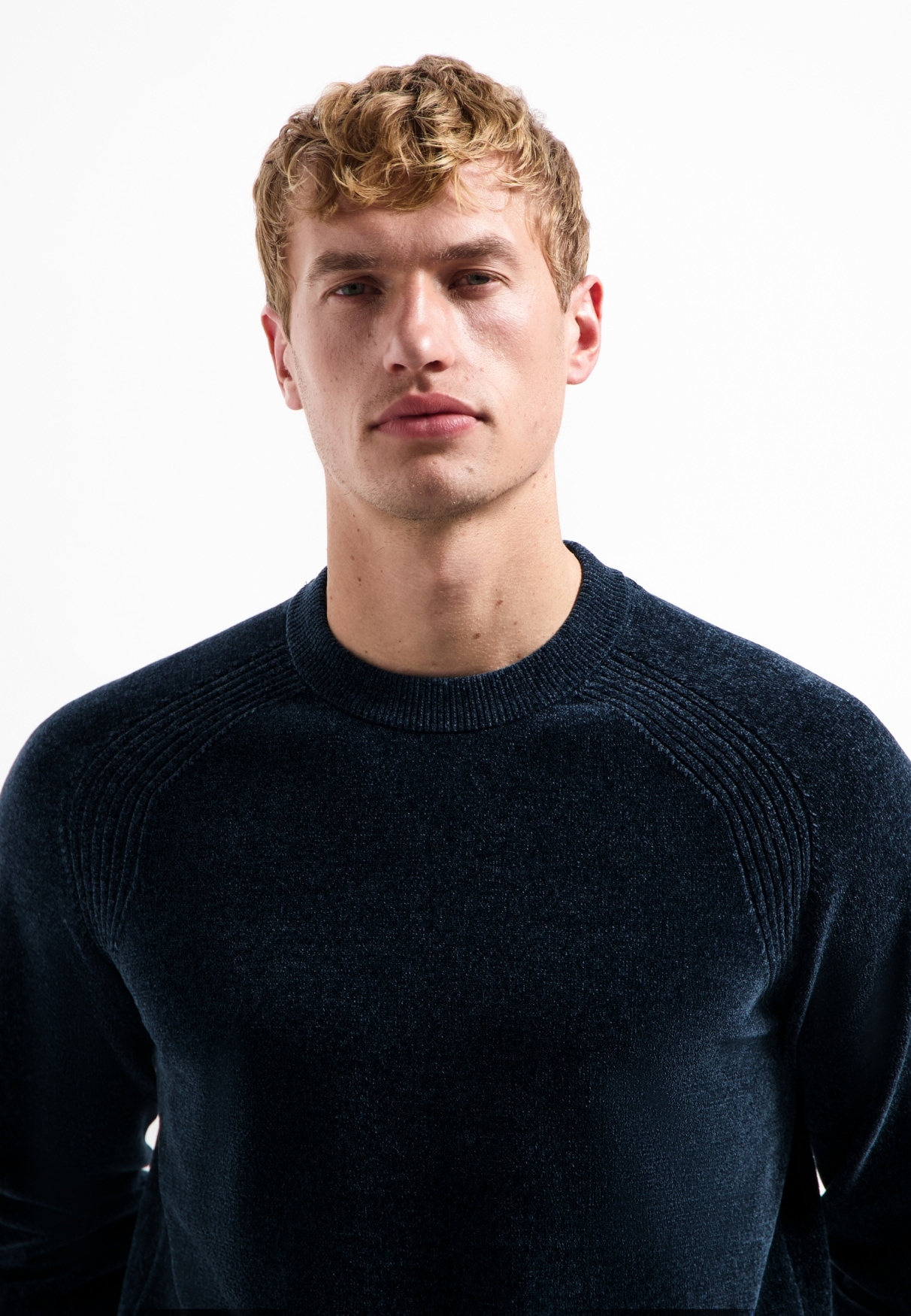 NO EXCESS V-Ausschnitt-Pullover »No Excess Chenille-Pullover«