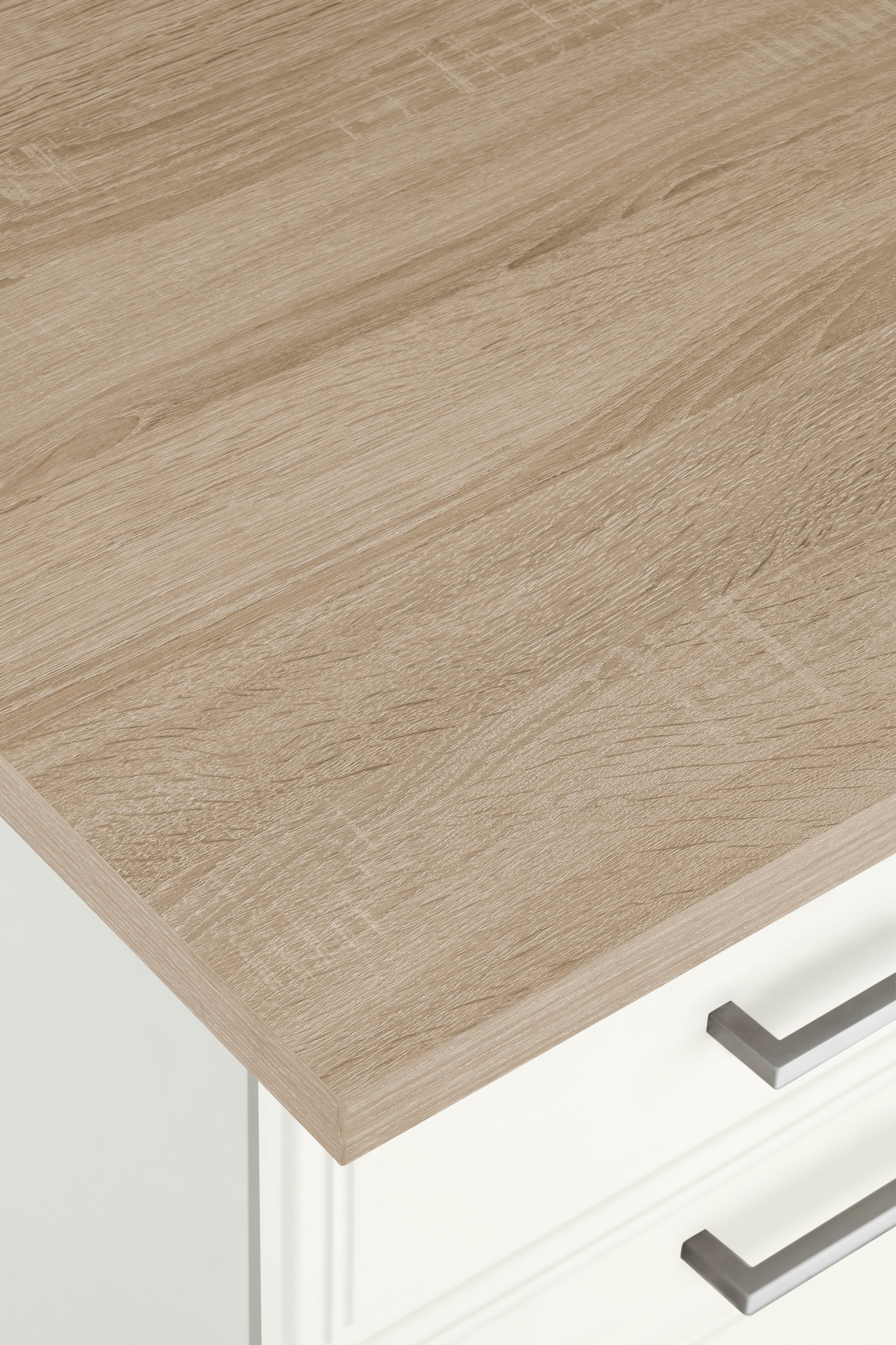 KOCHSTATION Küchenzeile »KS-Stockholm«, Breite 270 cm, mit hochwertigen MDF Fronten im Landhaus-Stil