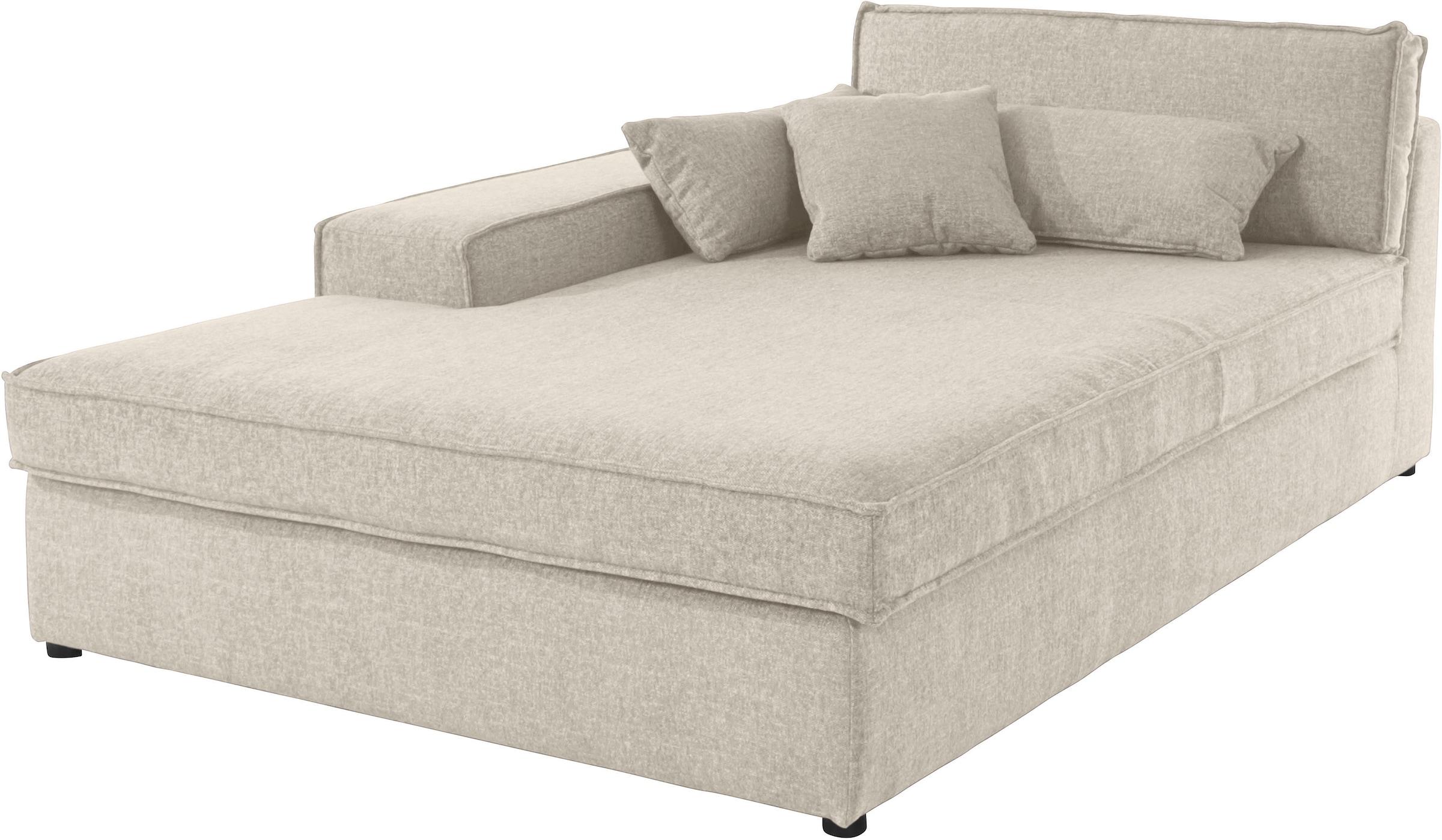 Ottomane OTTO HOME "Enid", beige, B:130cm H:75cm