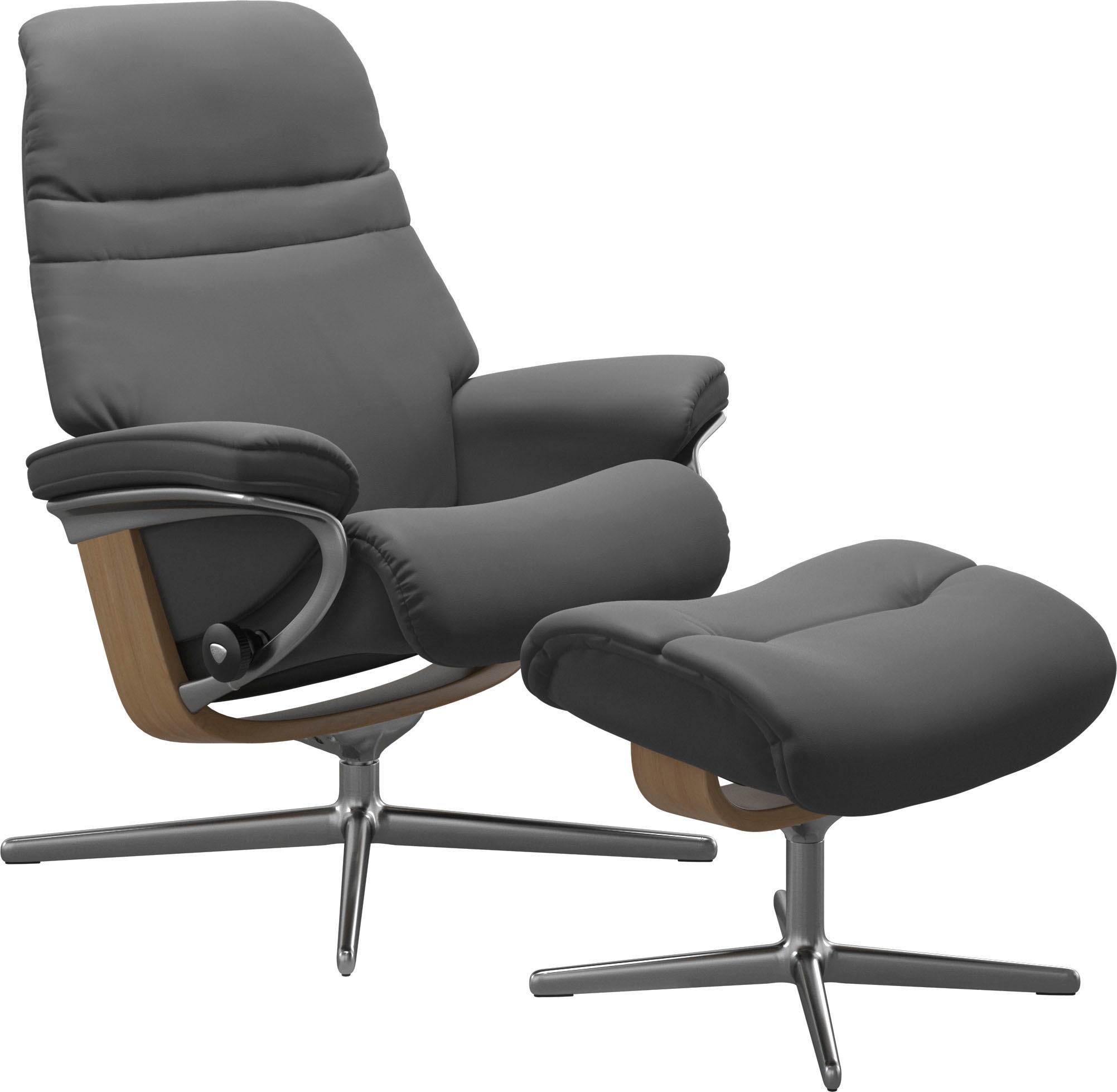 Stressless® Relaxsessel »Sunrise«, mit Cross Base, Größe S, M & L, Holzakzent Eiche