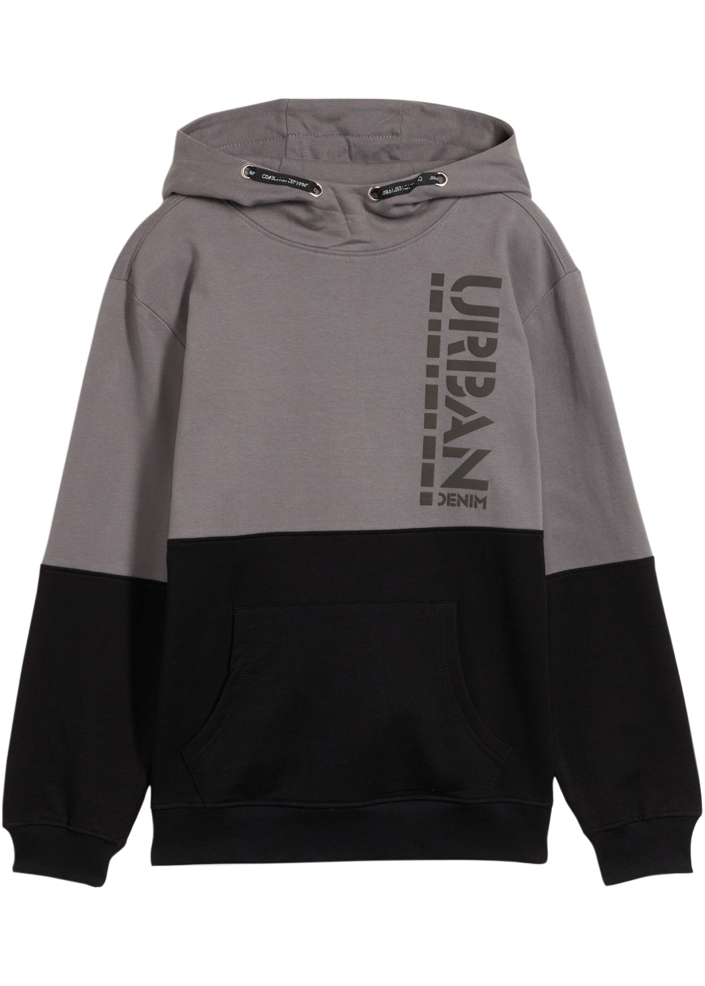 bonprix Kapuzensweatshirt »Hoodie aus reiner Baumwolle«, normale Passform, modernes Colorblocking-Design, aus Baumwolle
