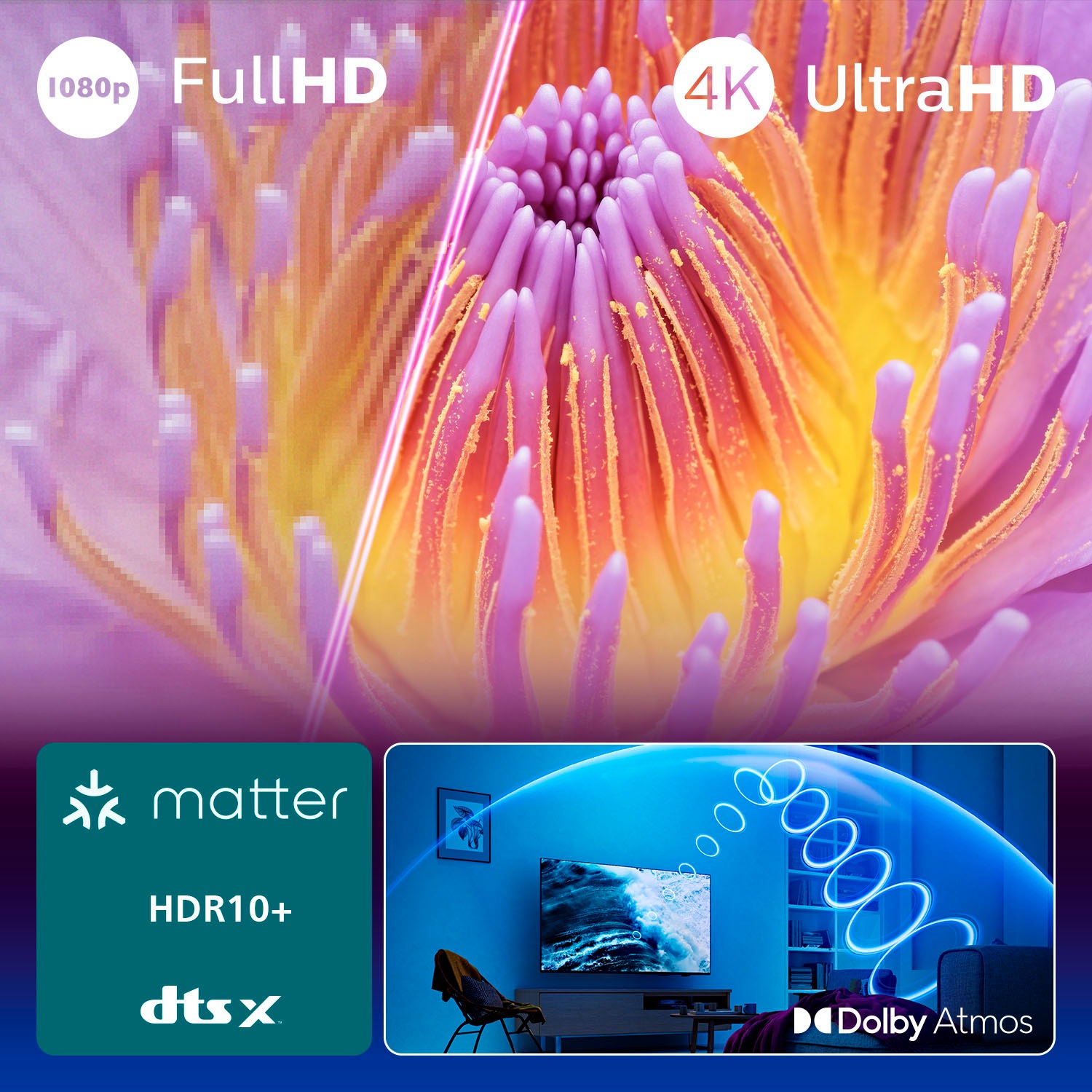 Philips LED-Fernseher »75PUS7000/12«, 4K Ultra HD, Smart-TV