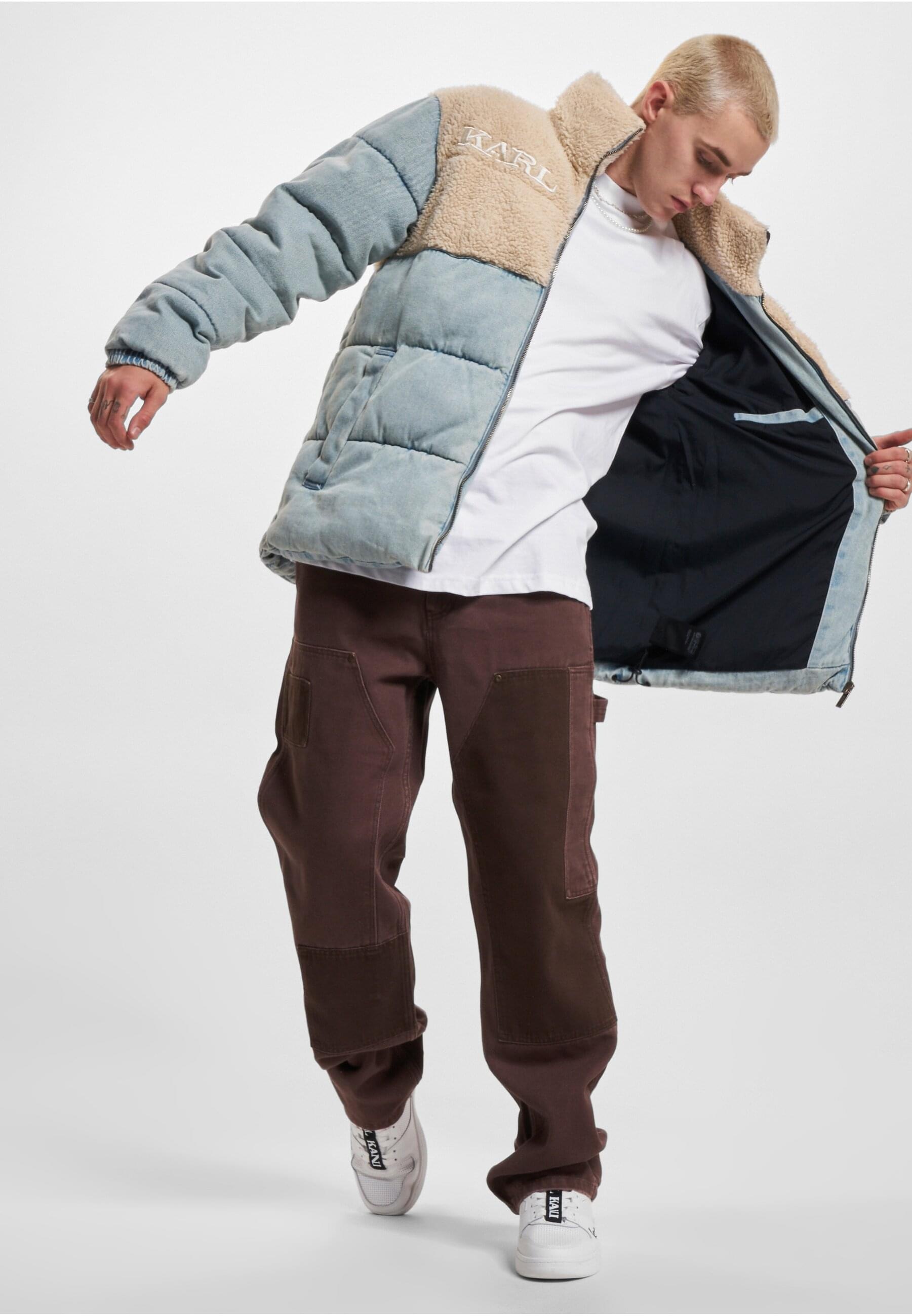 Karl Kani Winterjacke »Karl Kani Herren KM234-036-1 KK Retro Denim Teddy Puffer Jacket« 1 Stk. tlg. ohne Kapuze