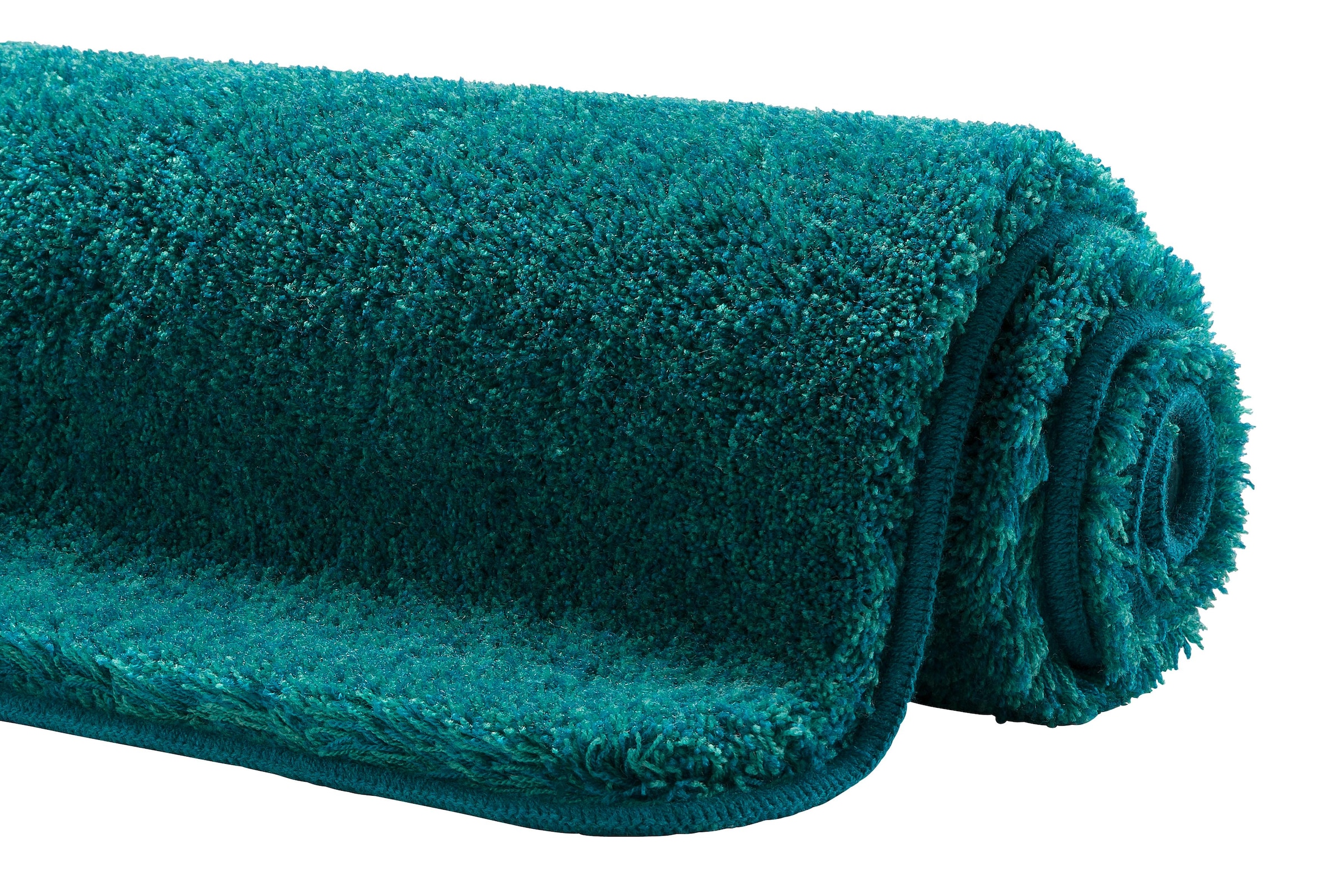 Grund Badematte »Melos, Badvorleger, Badezimmer Teppich, sehr weich«, rutschhemmend beschichtet, fußbodenheizungsgeeignet, melierte Optik, sehr weicher Flor, Melange-Effekt, Made in Europe