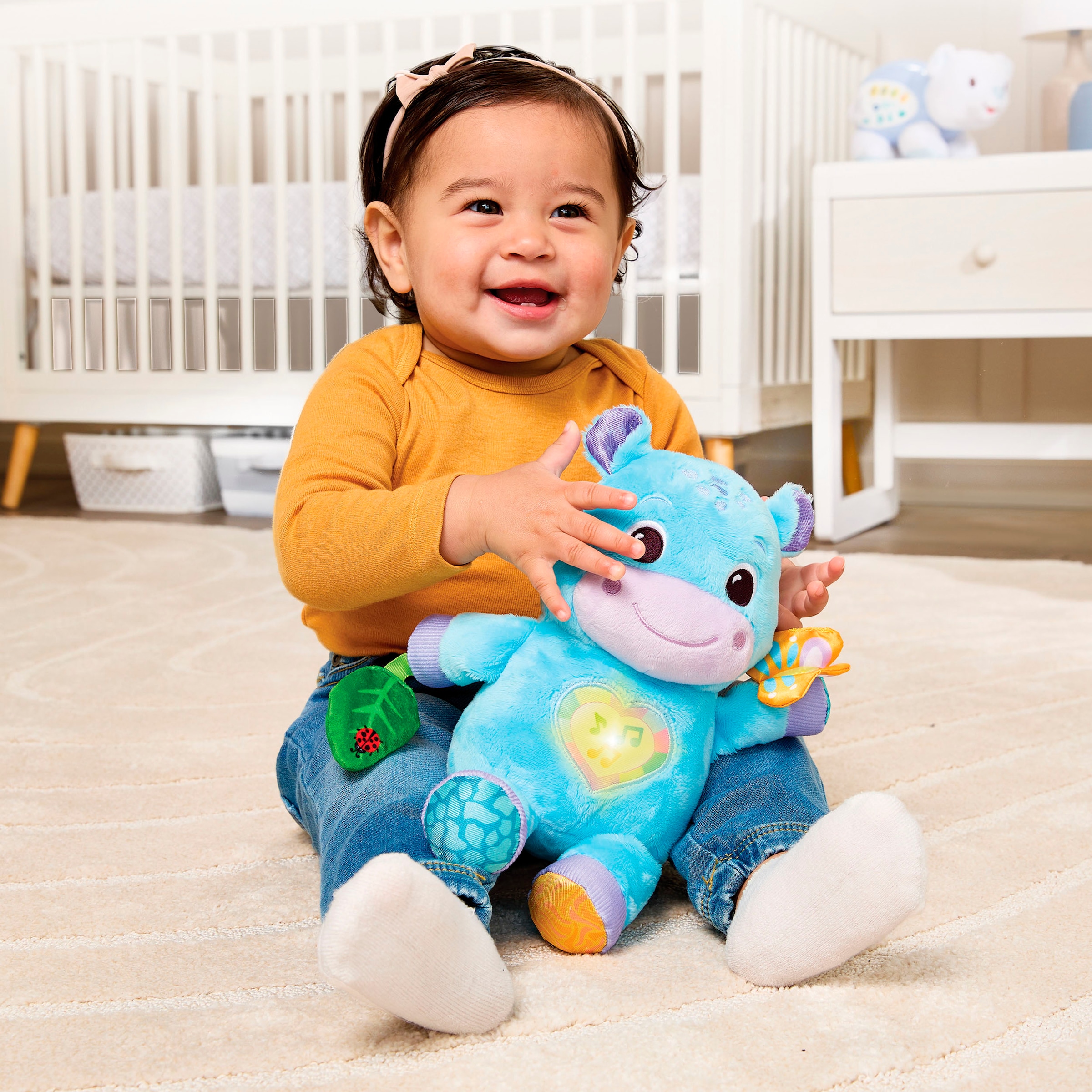 Vtech® Plüschfigur »Vtech Baby Flauschiges Flusspferd«, mit Licht und Sound