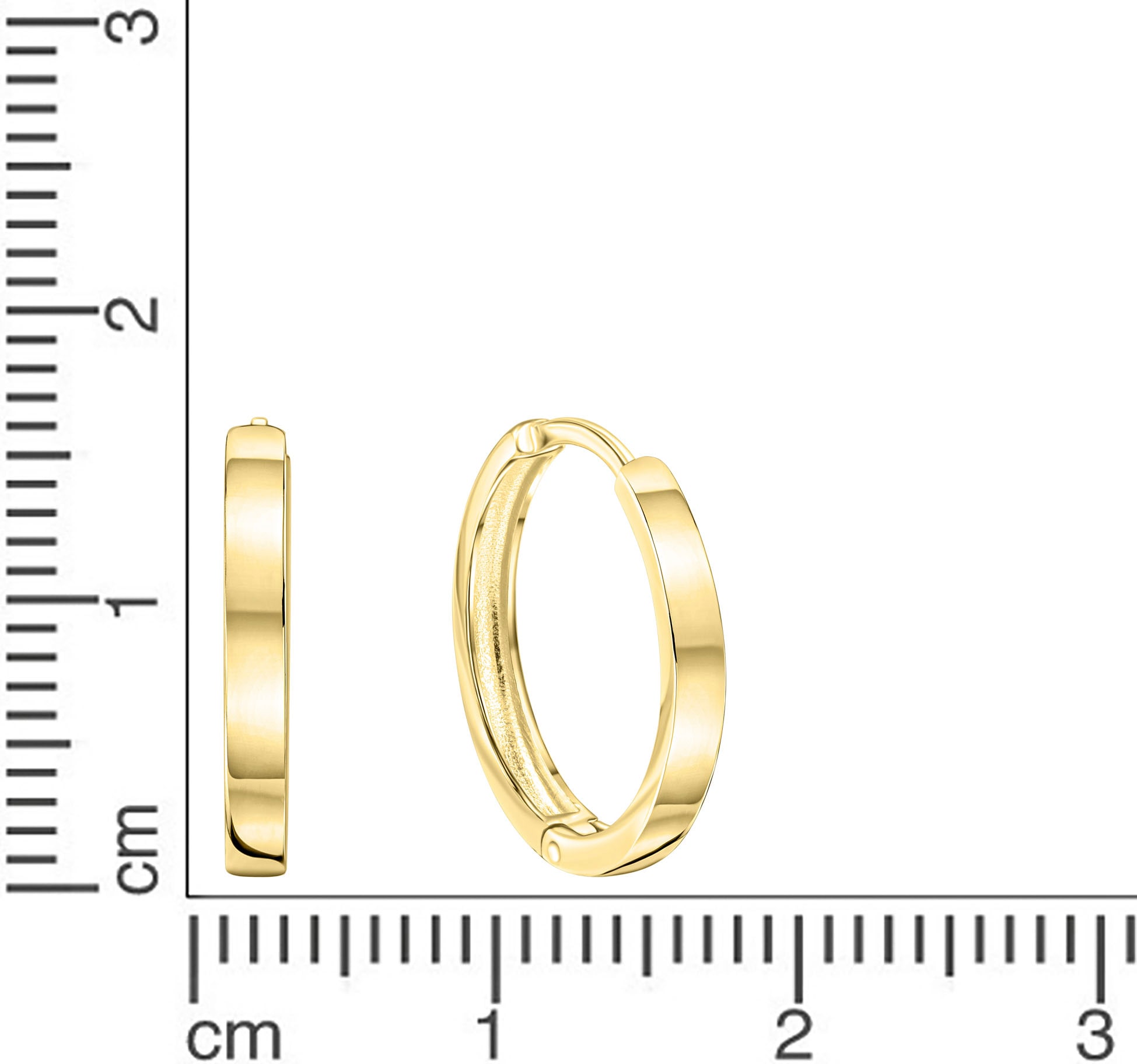 Firetti Paar Creolen »Schmuck Geschenk, Ohrringe, Gold 375«