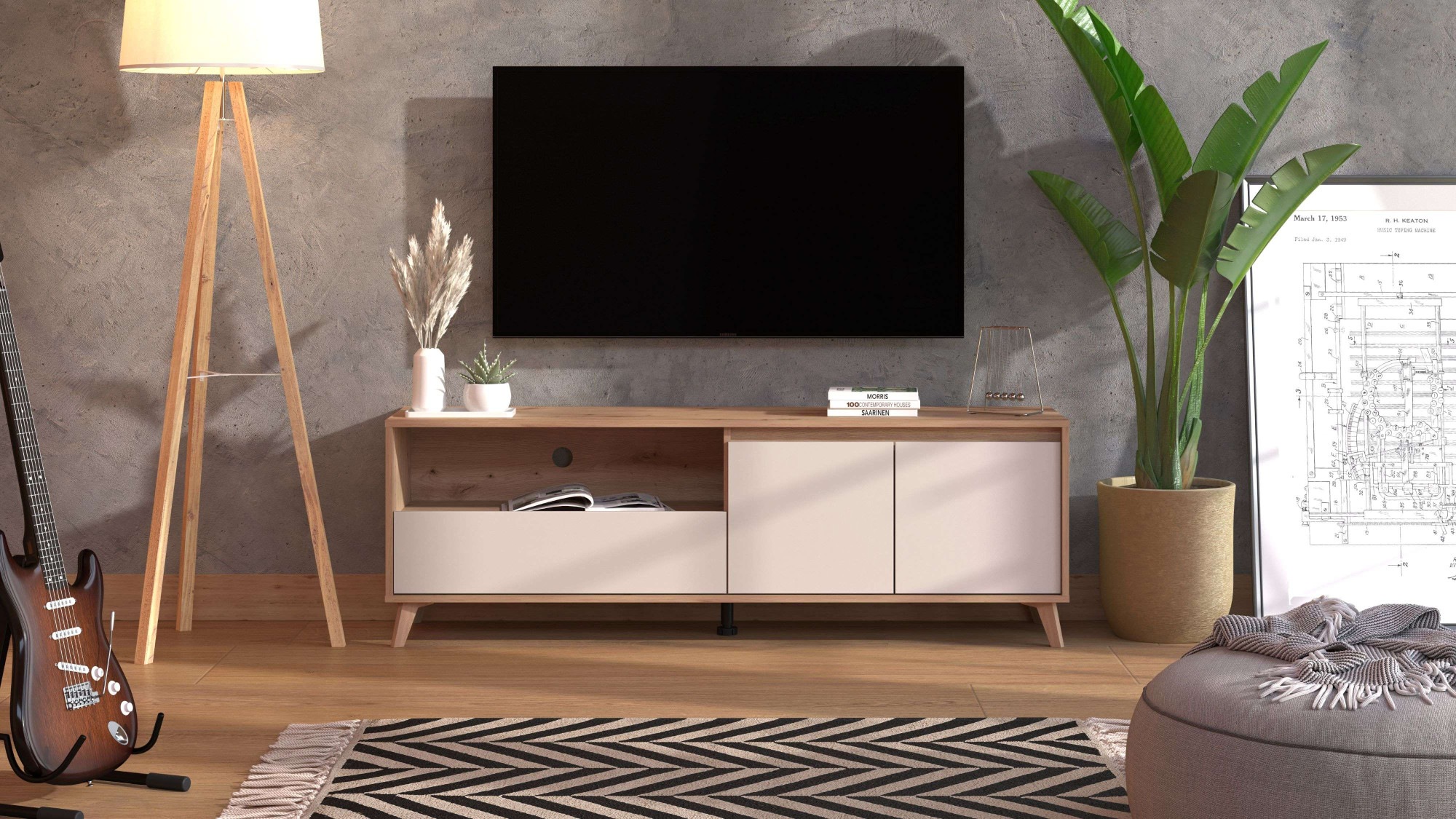 INOSIGN TV-Board »Stirling, TV-Kommode, TV-Board, TV-Schrank, Breite 158,5 günstig online kaufen