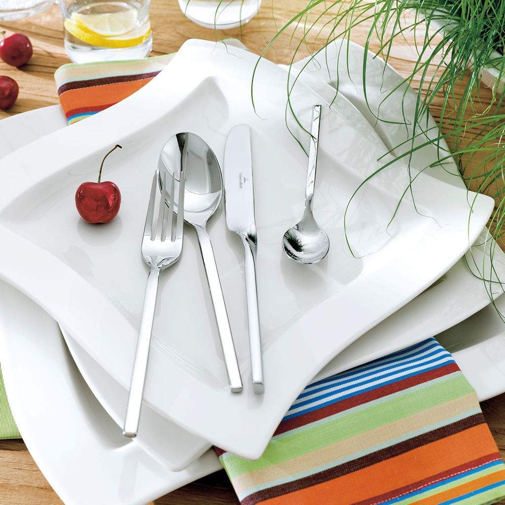 Villeroy & Boch Besteck-Set »Tafelbesteck NewWave 70er Set silber« günstig online kaufen