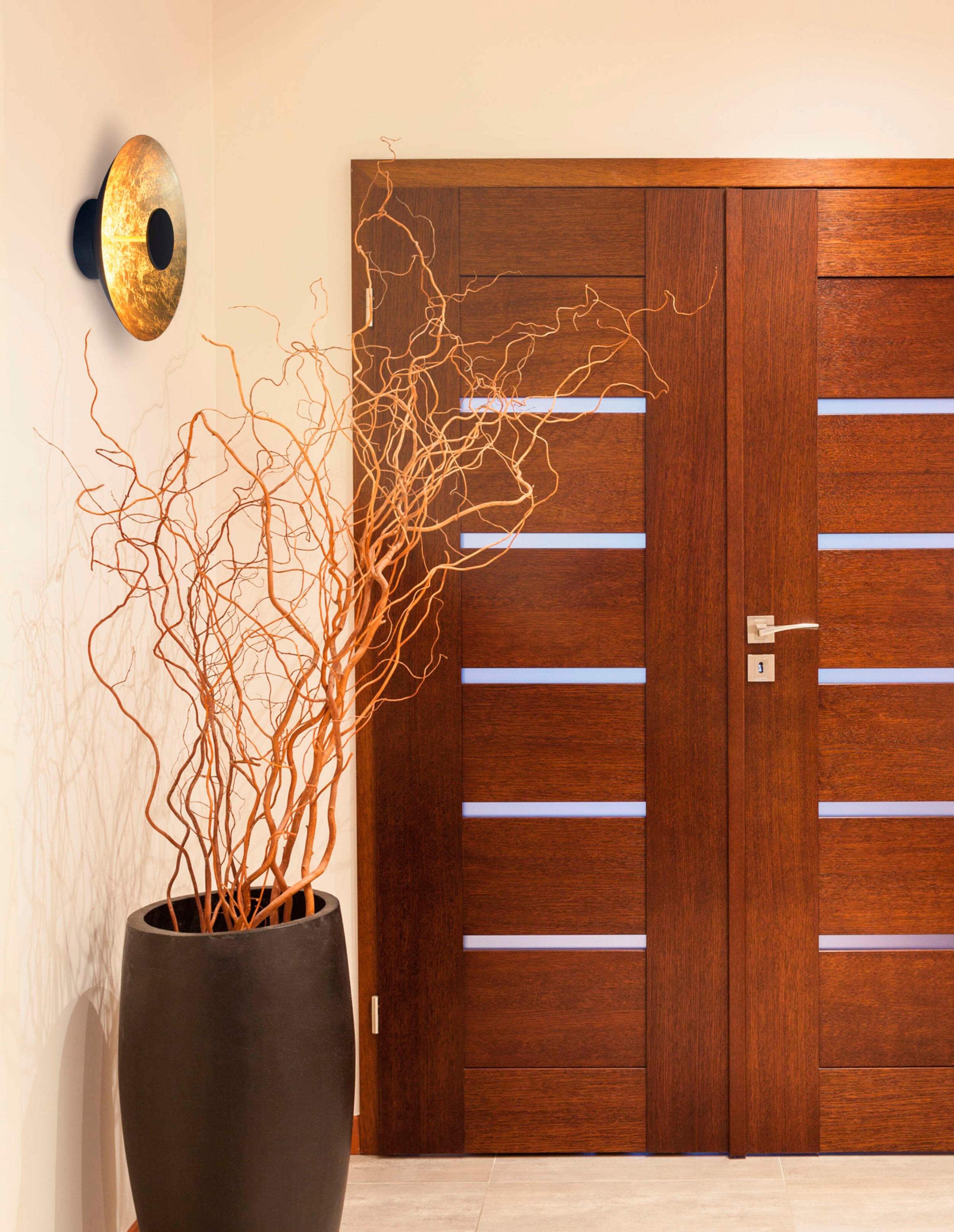 näve LED Deckenleuchte »Firenze« LED-Modul 1 Stk. Schirm gewölbt in schwarz/goldschimmernd, warmweißes Licht, D: 30cm