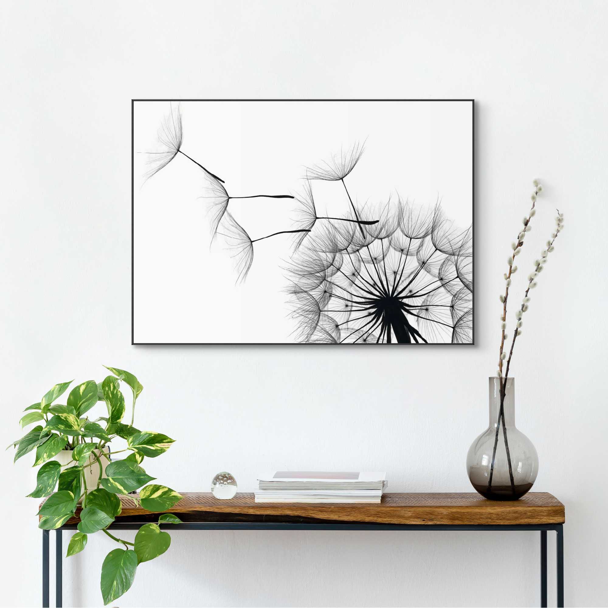 Reinders! Wandbild »Slim Frame Black 50x70 Dandelion« günstig online kaufen