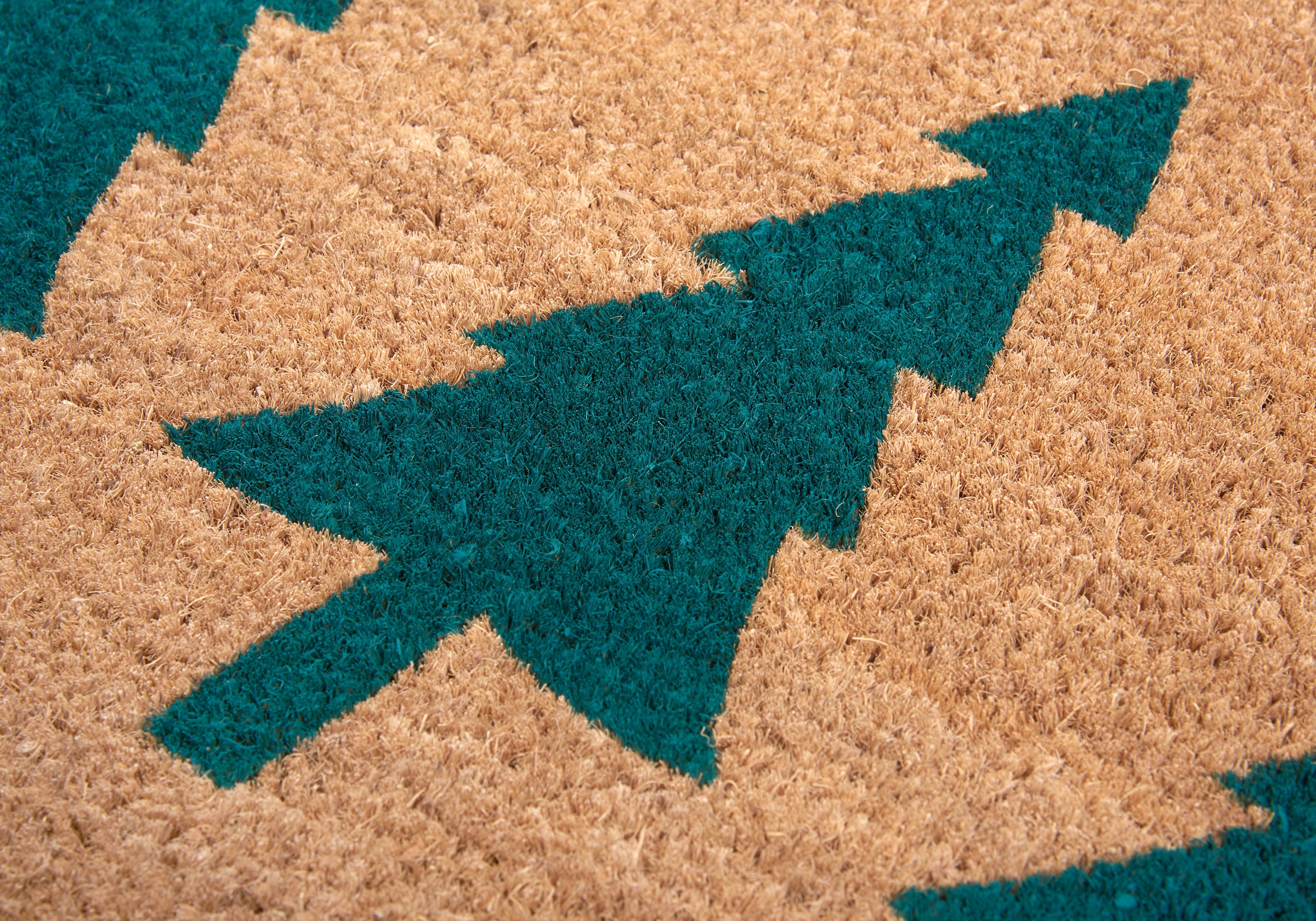 HANSE Home Fußmatte »Mix Mats Kokos Pine Trees, Türmatte«, rechteckig, 15 mm Höhe, Weihnachten, Schmutzfangmatte, Outdoor, Rutschfest, Innen, Kokosmatte
