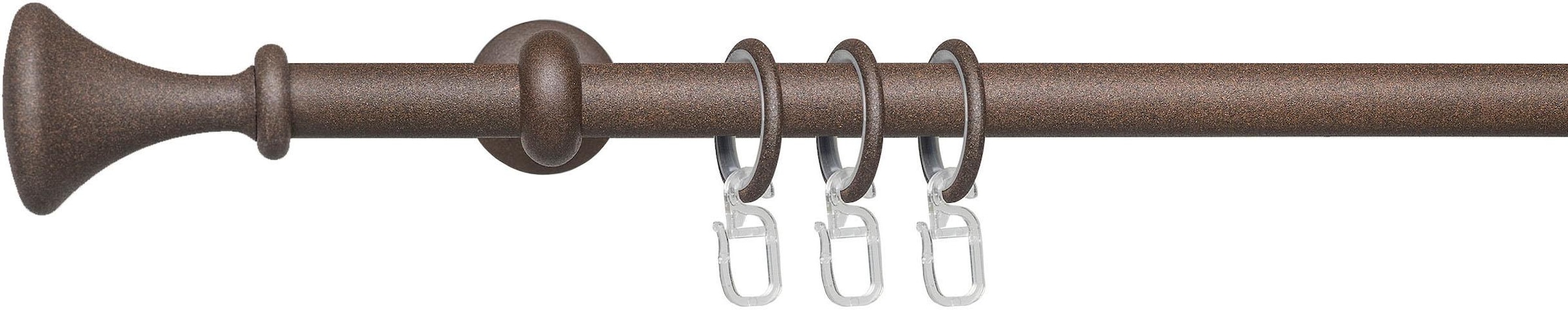 Liedeco Gardinenstange »Esp Kegel« Ø 16 mm 1 läufig-läufig Fixmaß 1-läufig günstig online kaufen