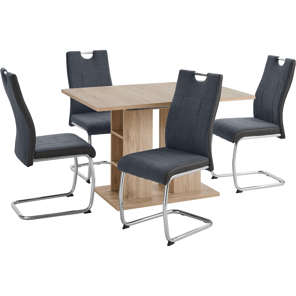 HELA Essgruppe »ALINA G«, (Set, 5 tlg.), bestehend aus einem Tisch und 4 Stühlen