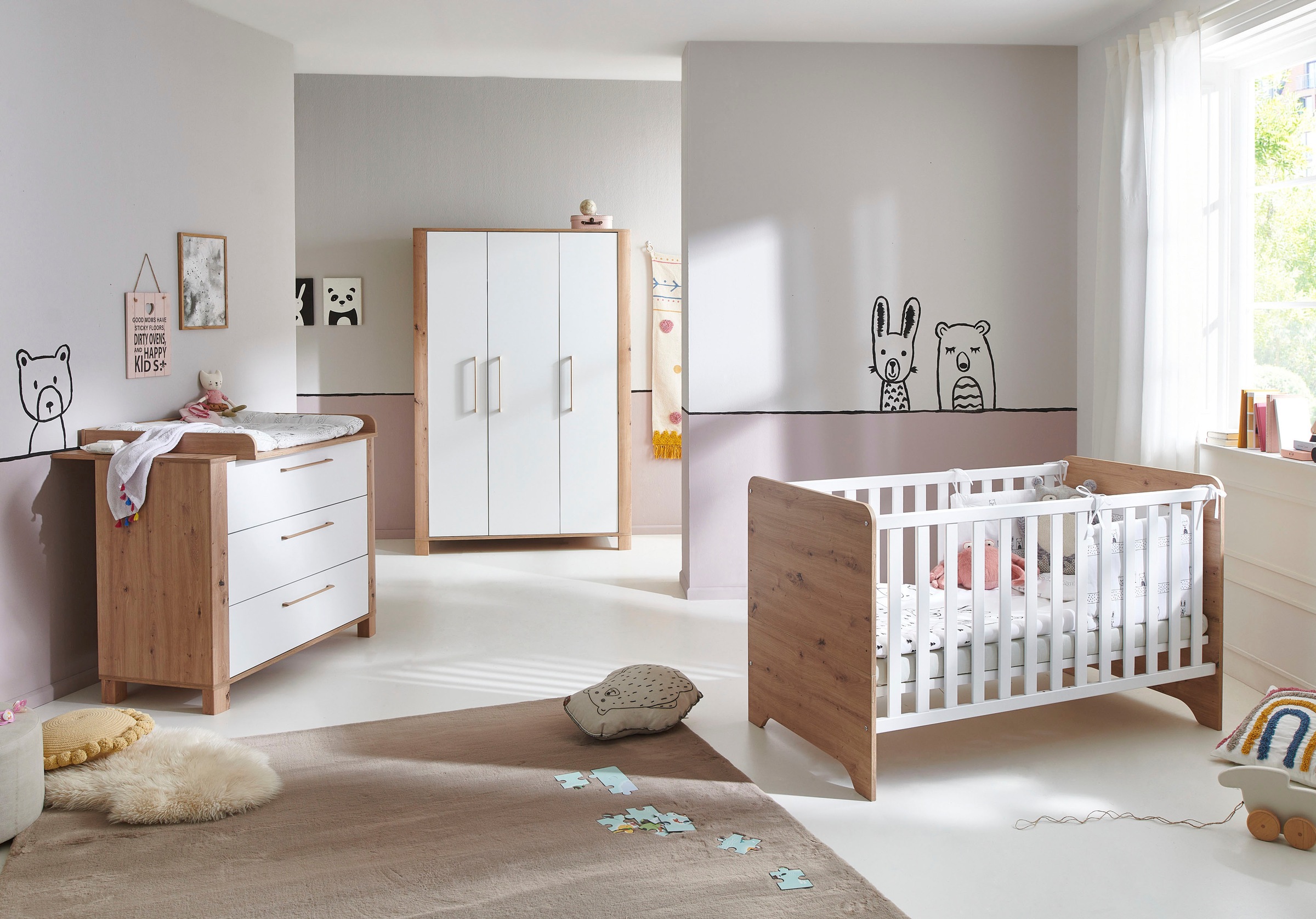 arthur berndt Babyzimmer-Komplettset "Babyzimmer Set "Marlon" 3-teilig" Set günstig online kaufen