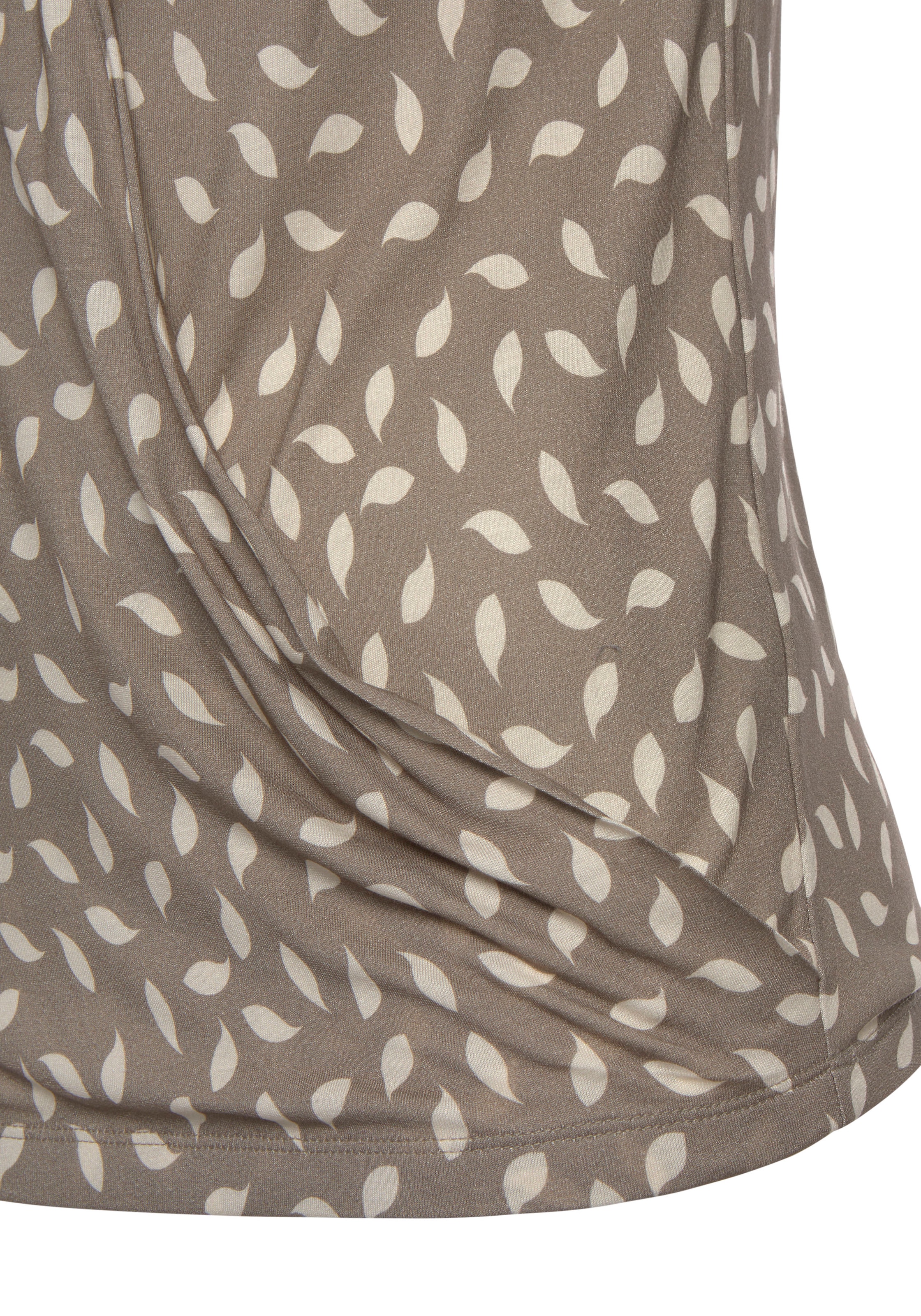 Vivance Tanktop, mit Alloverdruck, Blusentop mit V-Ausschnitt