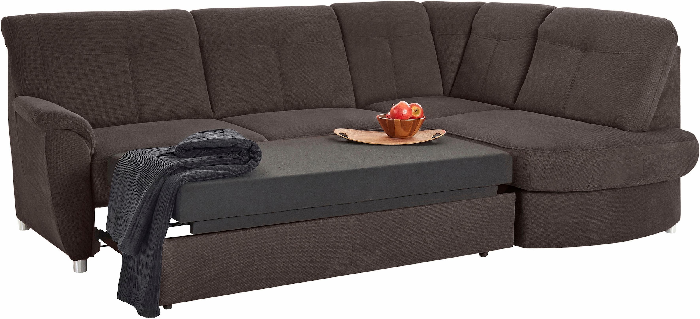 sit&more Ecksofa »Sonoma L-Form«, wahlweise mit Bettfunktion und Bettkasten